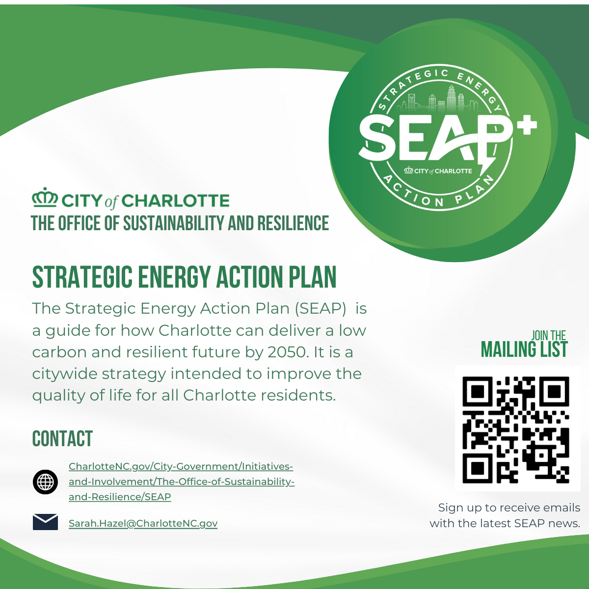 Strategic Energy Action Plan City of Charlotte