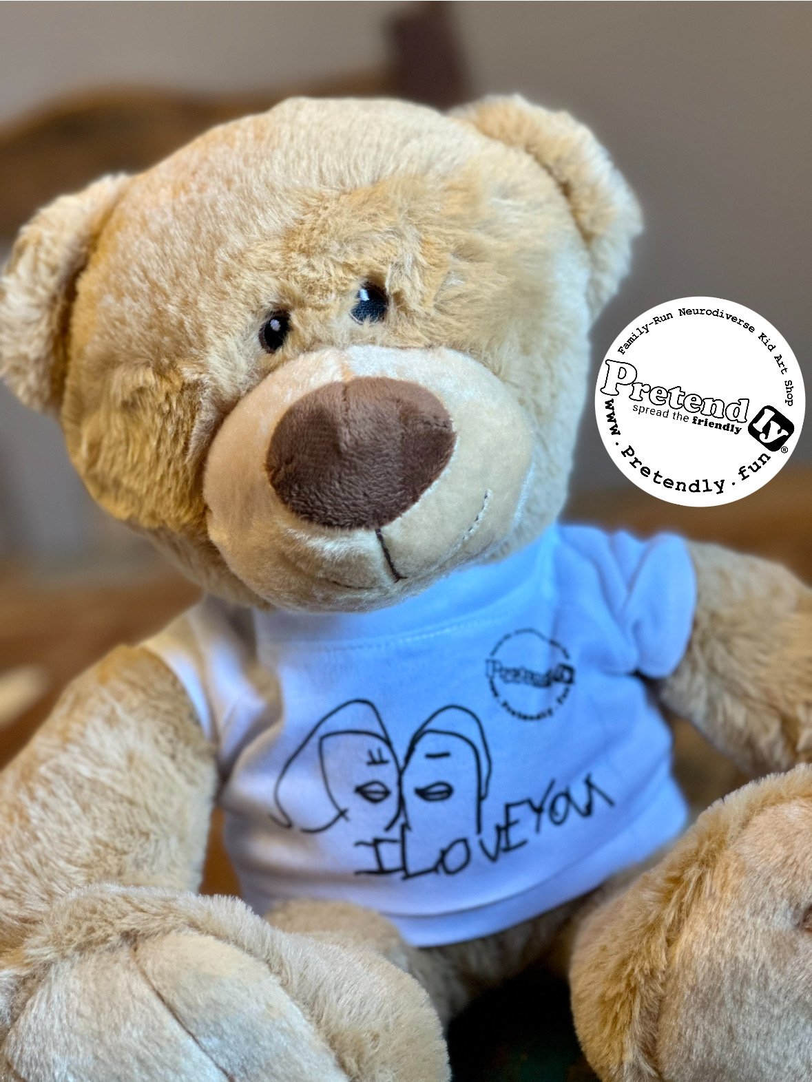 Teddy Bear w/Shirt ("I Love You")