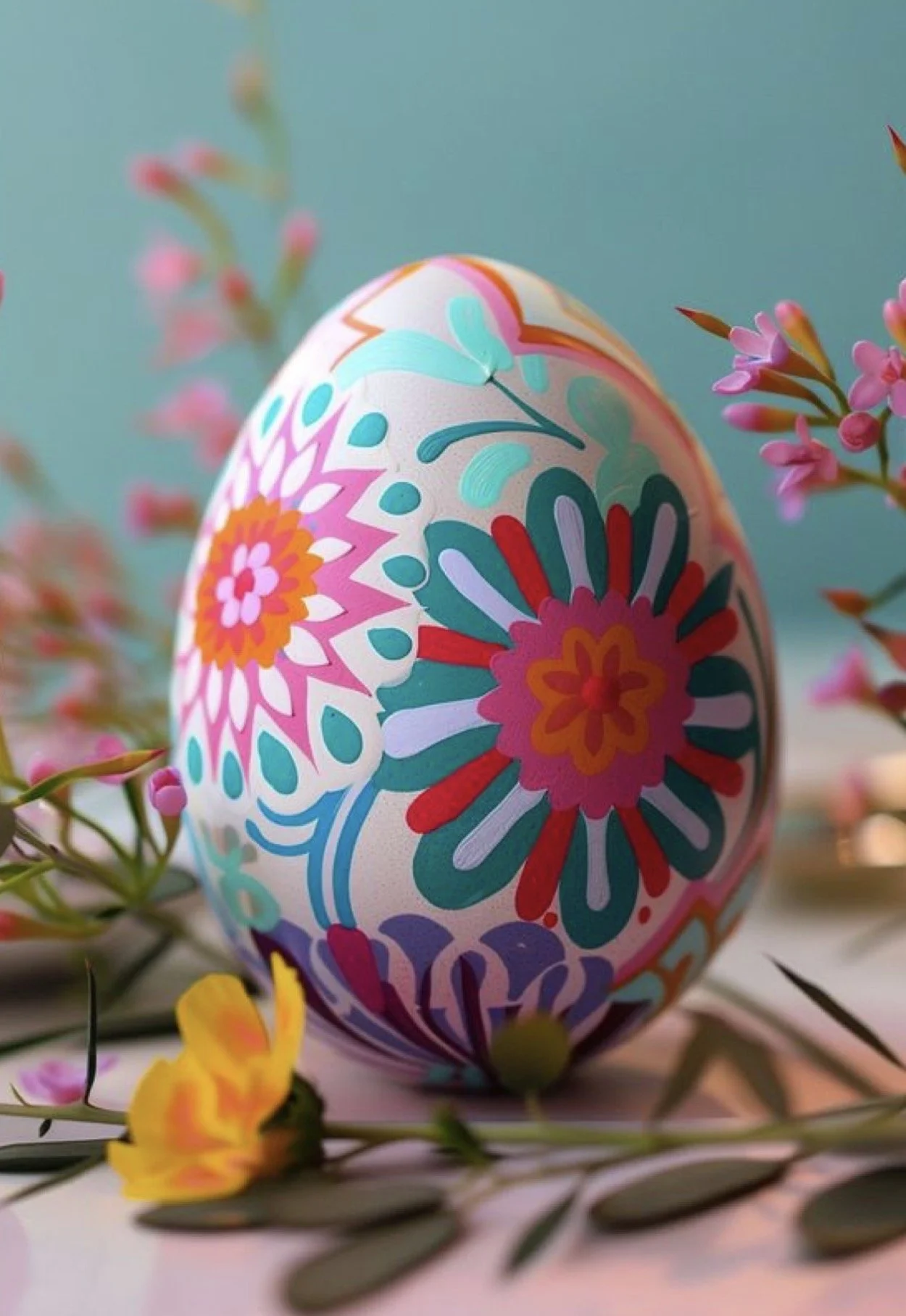 9ct gold vintage flower ring