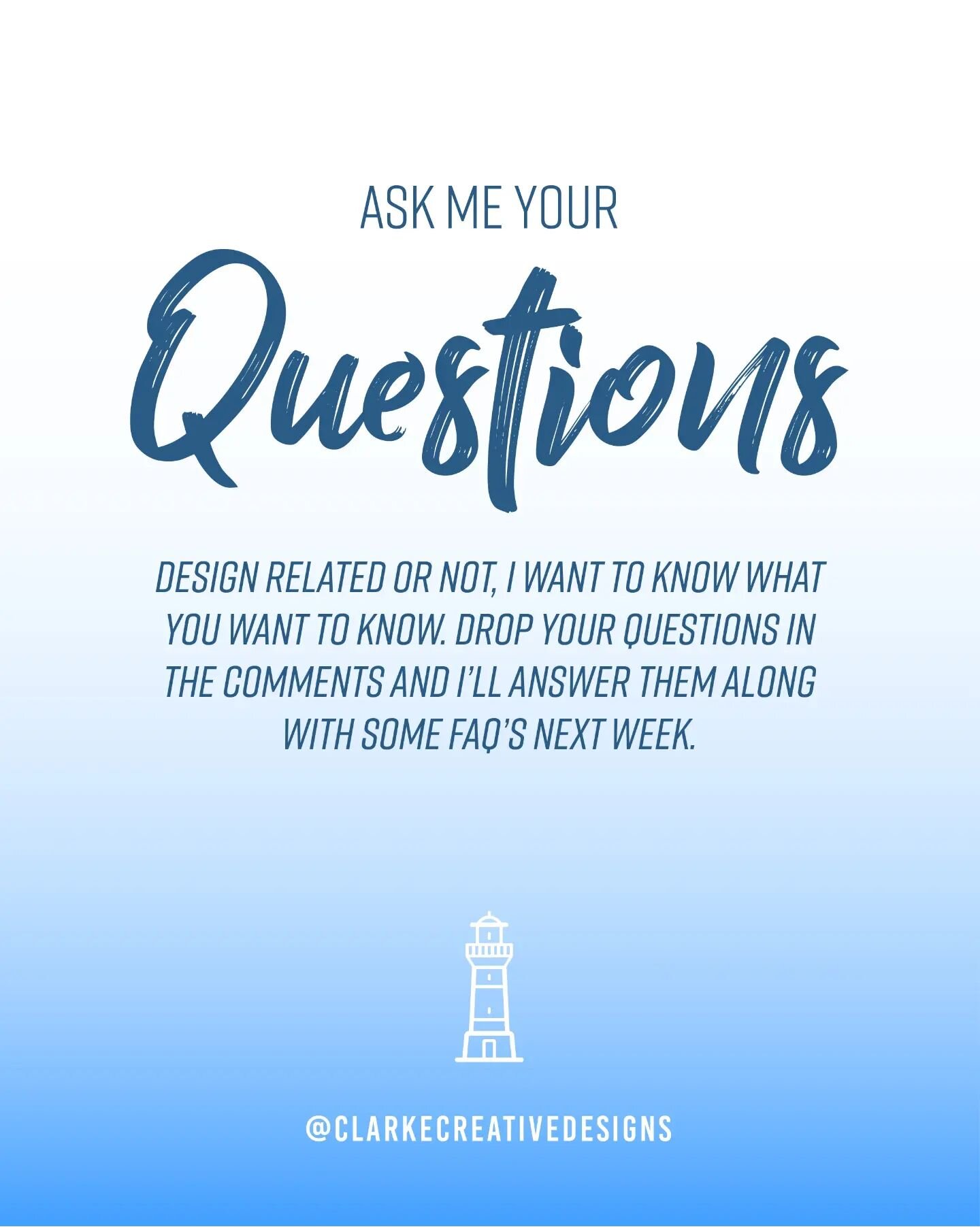 Q&amp;A TIME! 🤷🏼&zwj;♂️

Let em' rip, I want to know what you want to know. No topic is off limits, design related or not. If you've had a question about what we do or who we are drop your questions in the comments and i'll reveal all in a post nex