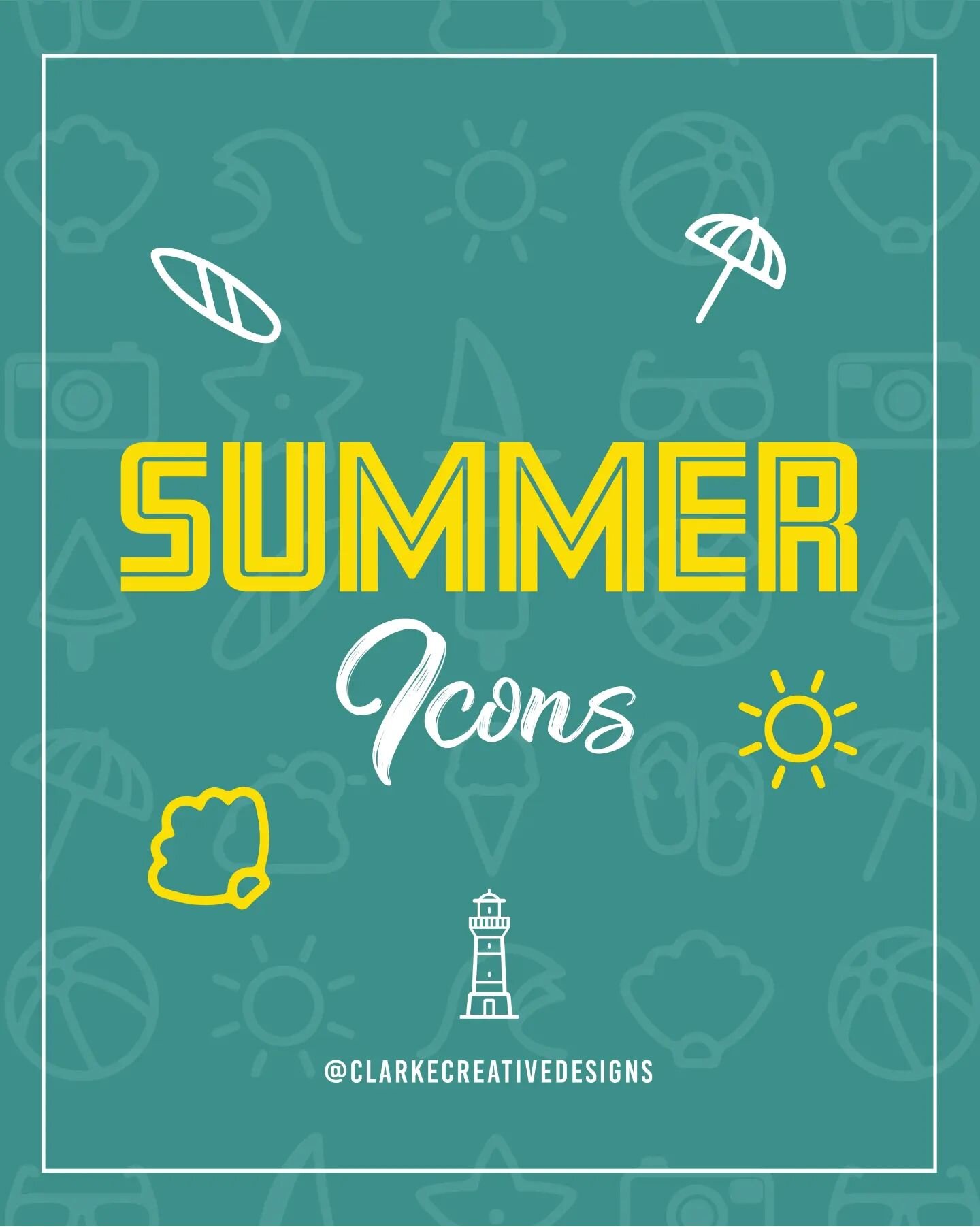 IT'S SUMMER TIME BABY! ☀️

With summer right around the corner. There is not much more on this earth that makes me more happy than a nice hot summer in Australia. 🤩

These summer icons are exactly what my brain thinks about when I think of summer! A