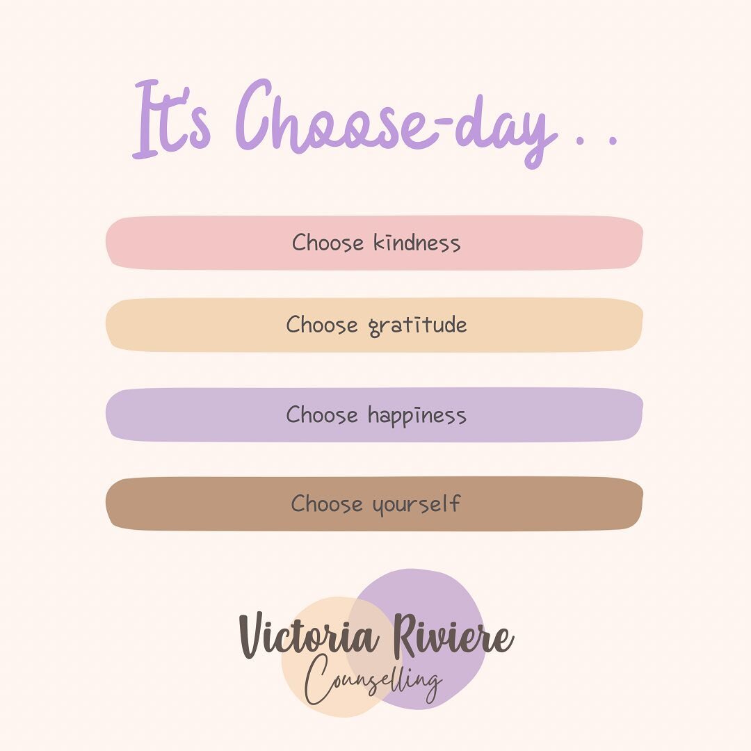 Happy Choose-day 💜

#Choose #Kindness #Gratitude #Happiness #You #Counselling #FemaleOnly