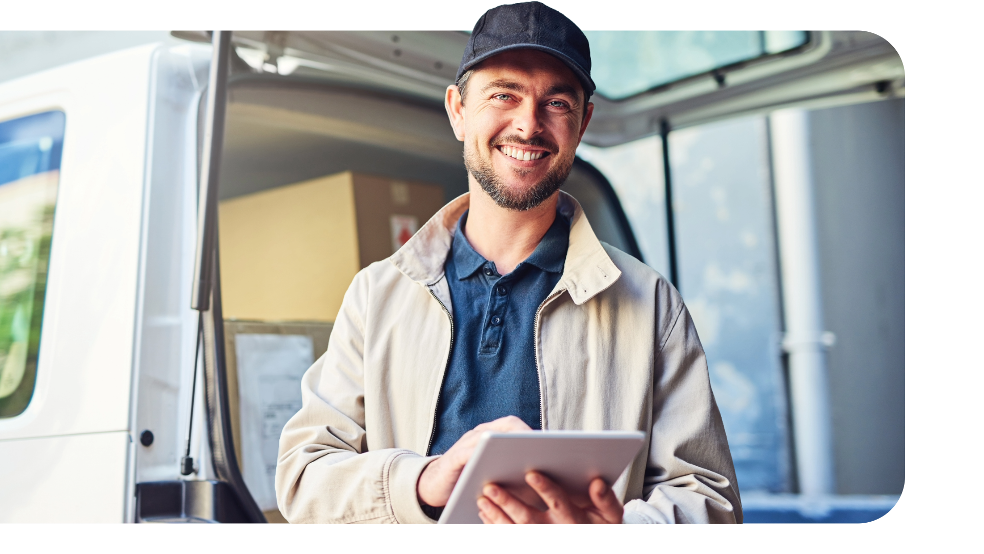 Servicetekniker med tablet