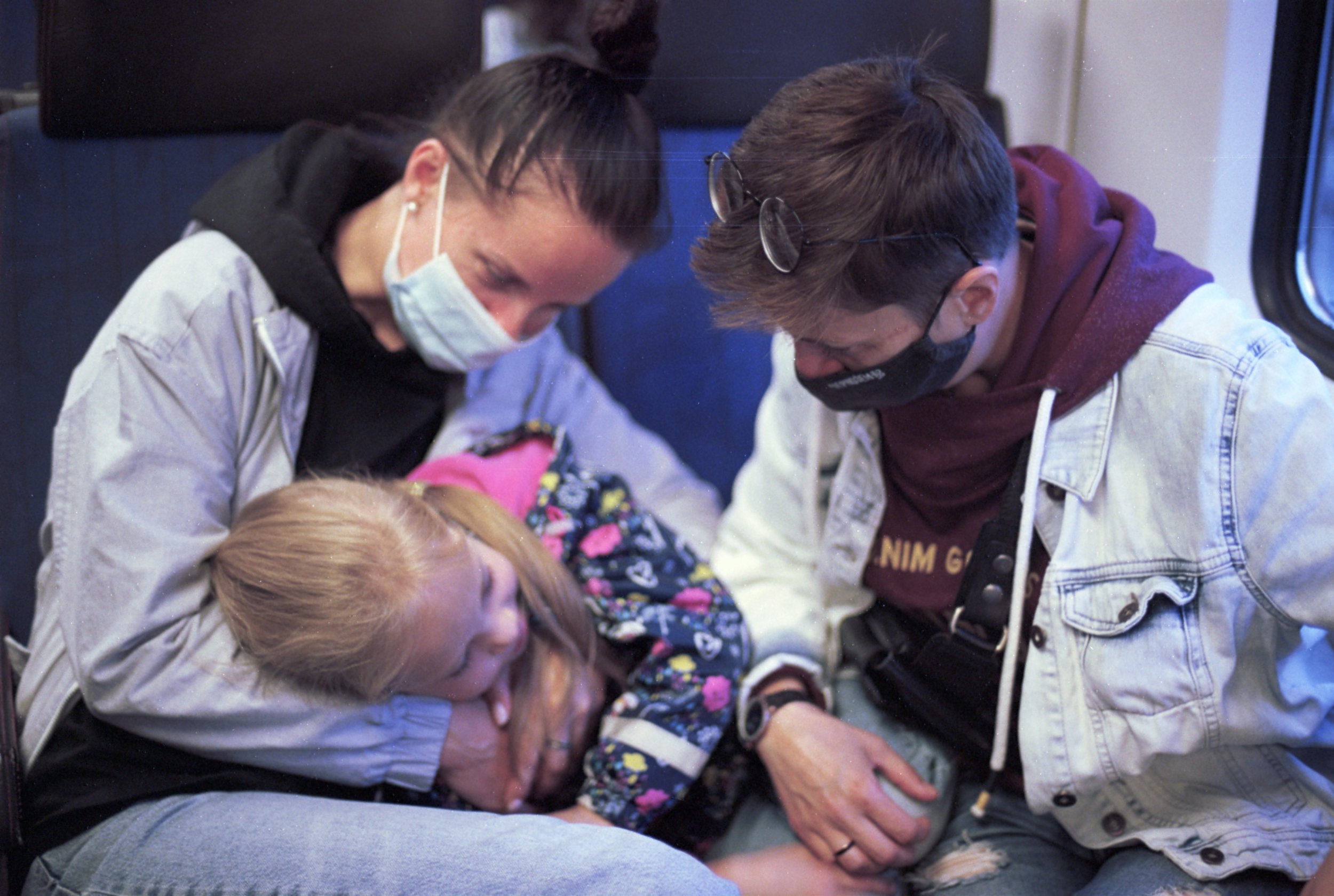 Olga, Nataly and Sofia on the train from Groningen to Assen.
The scariest moment was in February - March of 2021. Their passports were already taken, but no decision was yet made. Not a "no", not a "yes".
Without any right to work or study, locked