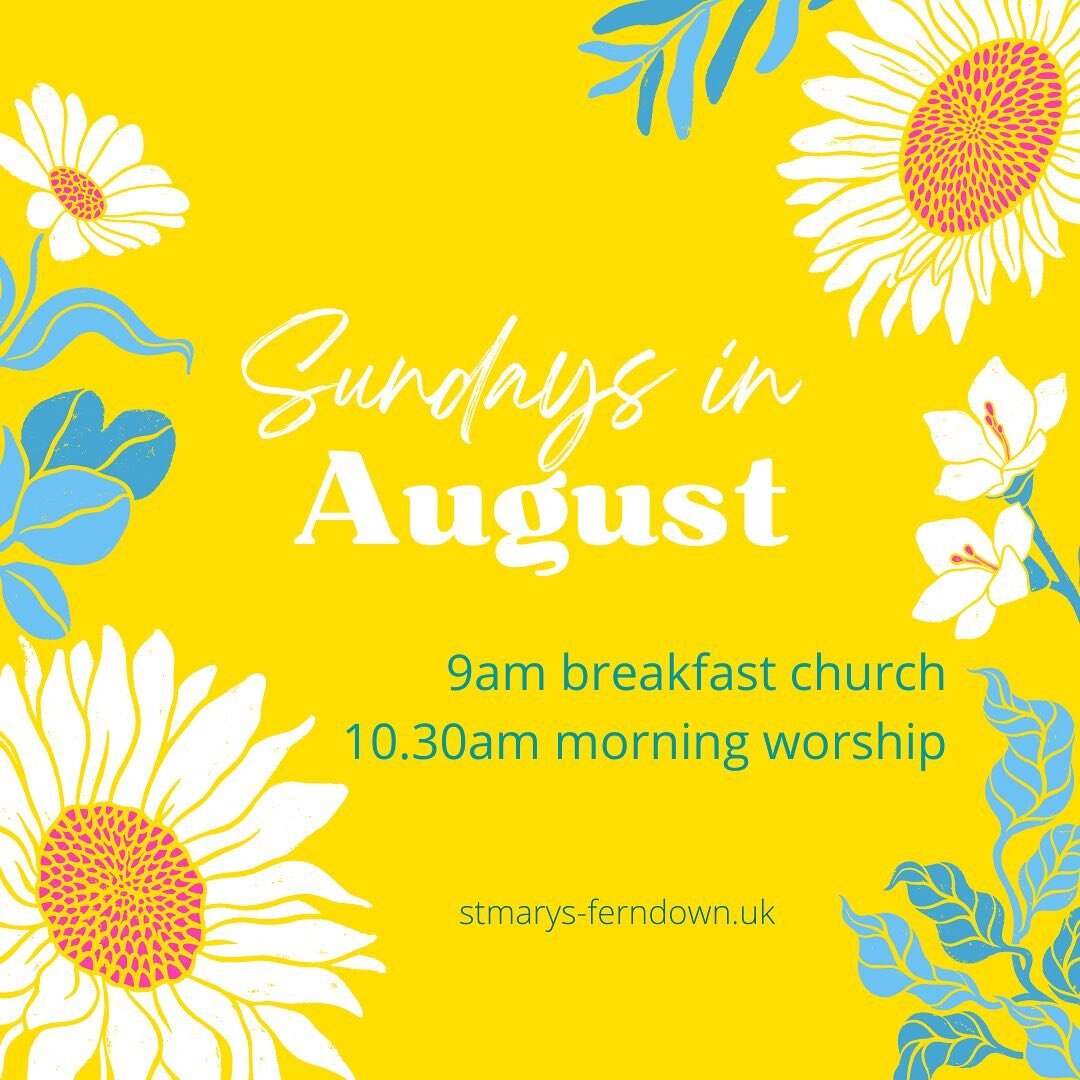 ☀️ SUMMER SUNDAYS ☀️ 

We hope you are having a great summer! Just a reminder that our Sunday services change slightly over August. 

☀️ Breakfast Church continues as normal from 9am (simplified breakfast options).
☀️ 10.30am morning worship. Our usu