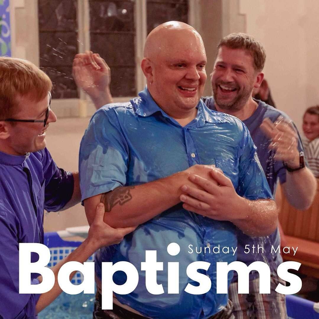 We love baptisms! Our next baptisms will be happening on Sunday 5th May at a special 10am service. If you're interested in being baptised or would like to renew baptism vows please speak to one of the team.