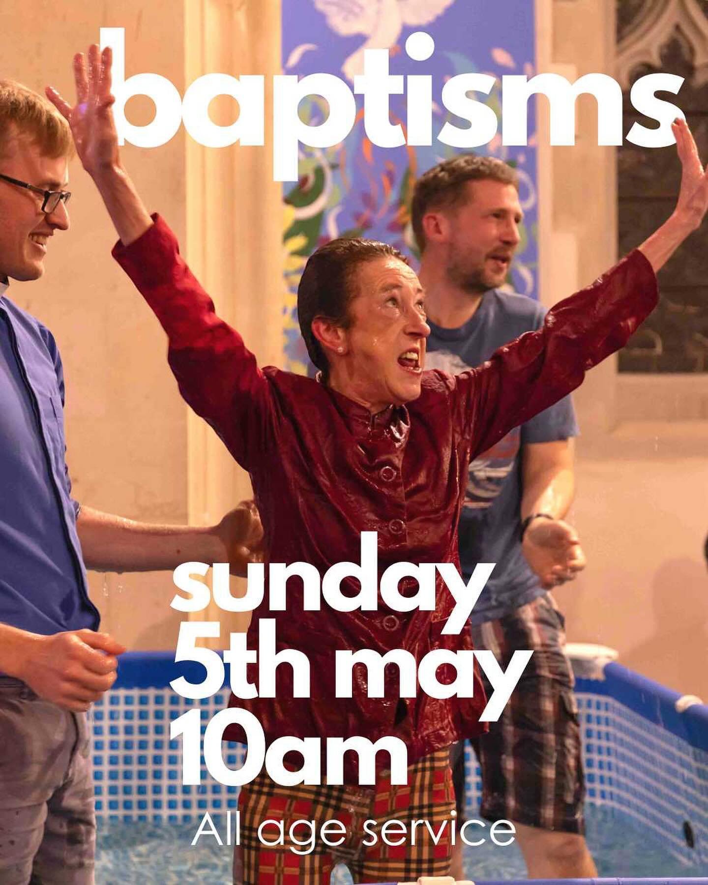 Not long until Sunday - the BEST day of the week! 🙌🥳
Tomorrow we will be gathering at 10am for a special all age baptism service. You don't want to miss this! 

Then at 6.30pm it's Kingdom Come, our monthly worship and prayer evening. Everyone's we