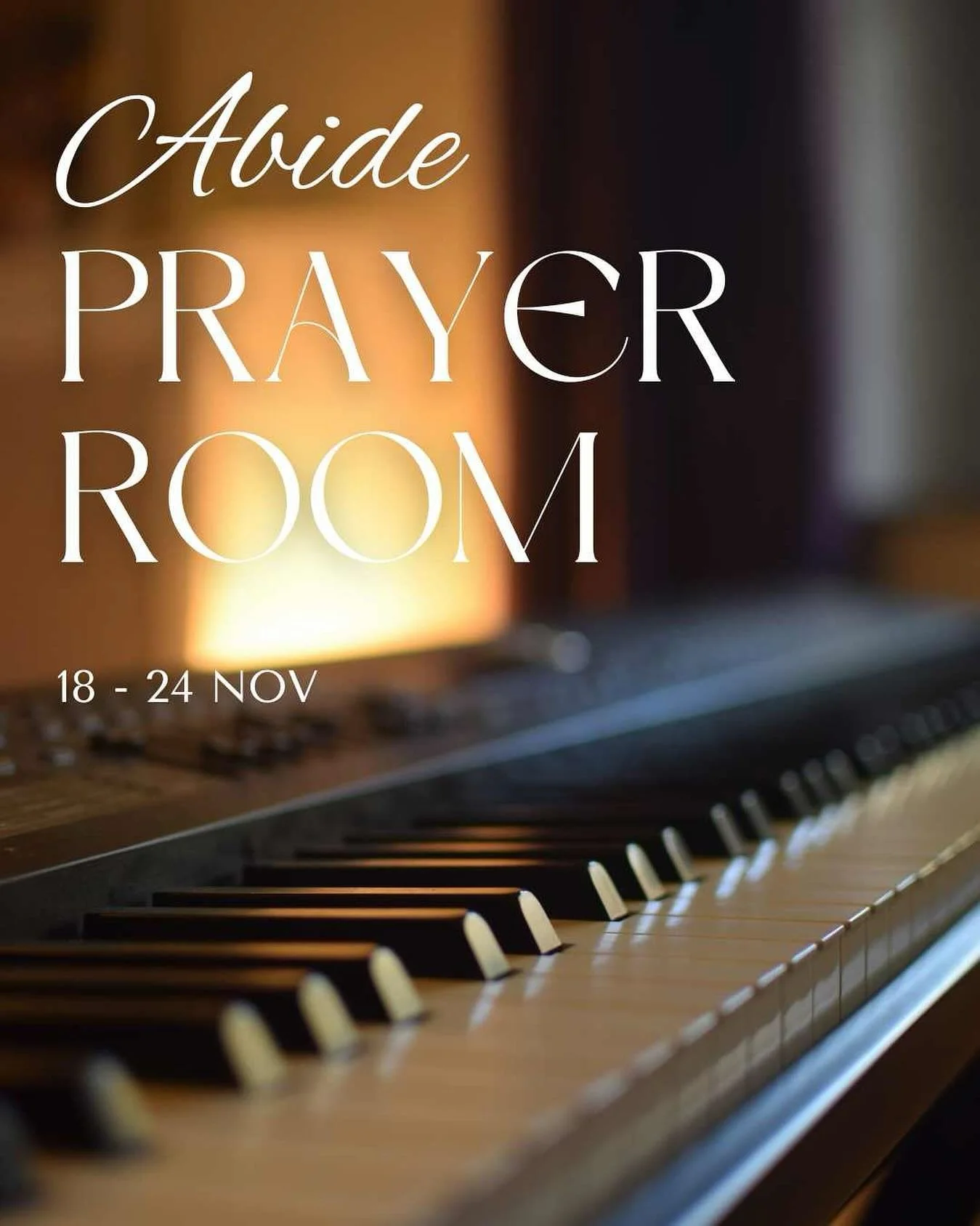 Our prayer room will be open again for a week from Monday 18th November. Booking a slot in the prayer room is a great way to be intentional about setting aside time away from the noise and busyness of the day to slow down, be still and enjoy God's pr