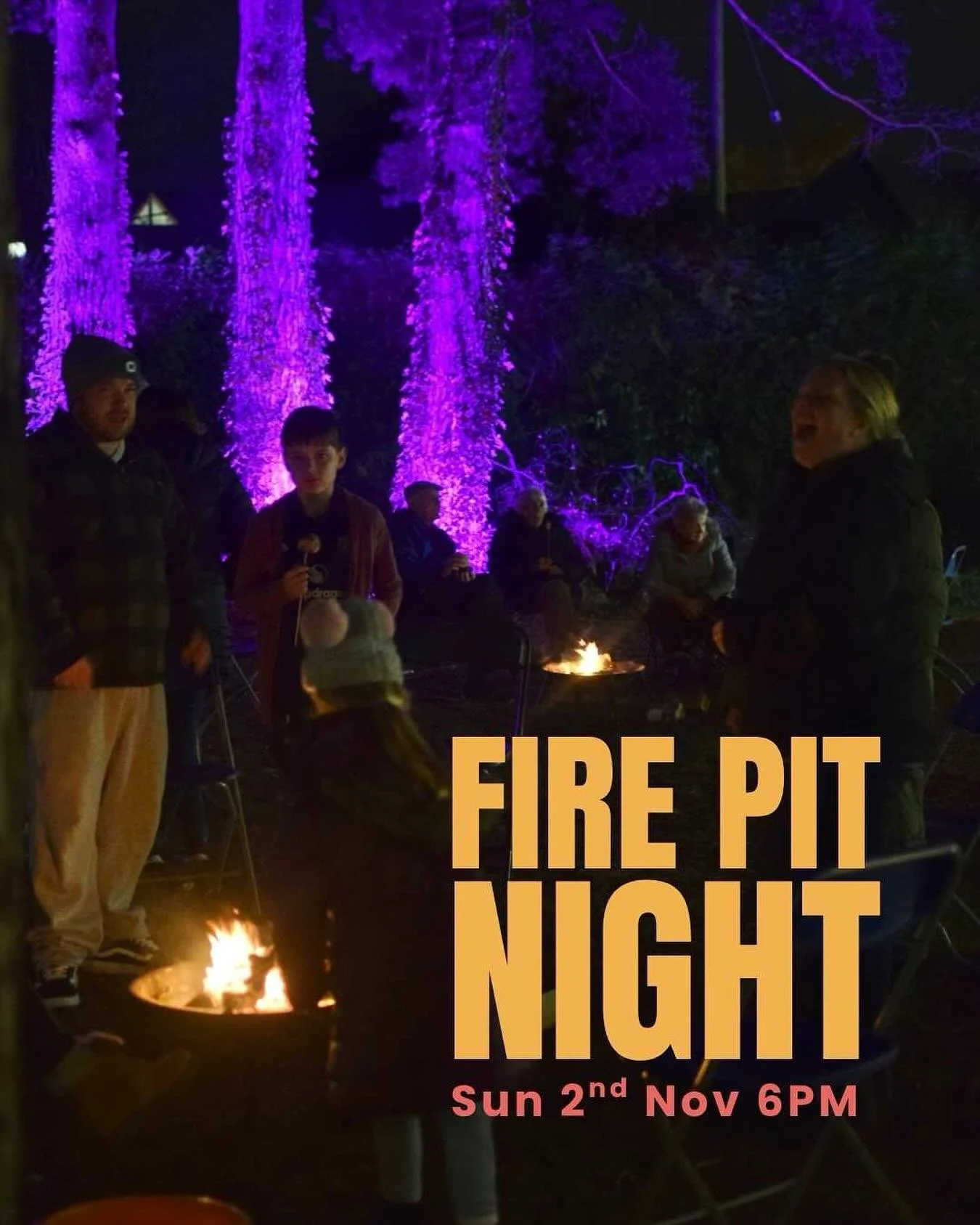 It's Fire Pit Night THIS SUNDAY 6PM! If you love hot chocolate, toasting marshmallows and s'mores then this evening's for you! Everyone's welcome! 🔥