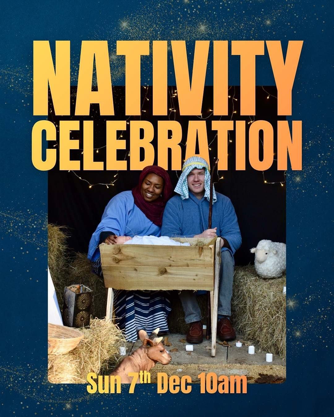 ✨NATIVITY CELEBRATION✨ tomorrow at 10am. Come ready to join in with our scratch nativity and carols or just call in and see what all the fuss is about! 
Refreshments in the cafe from 9.15am. ☕️ 🍪