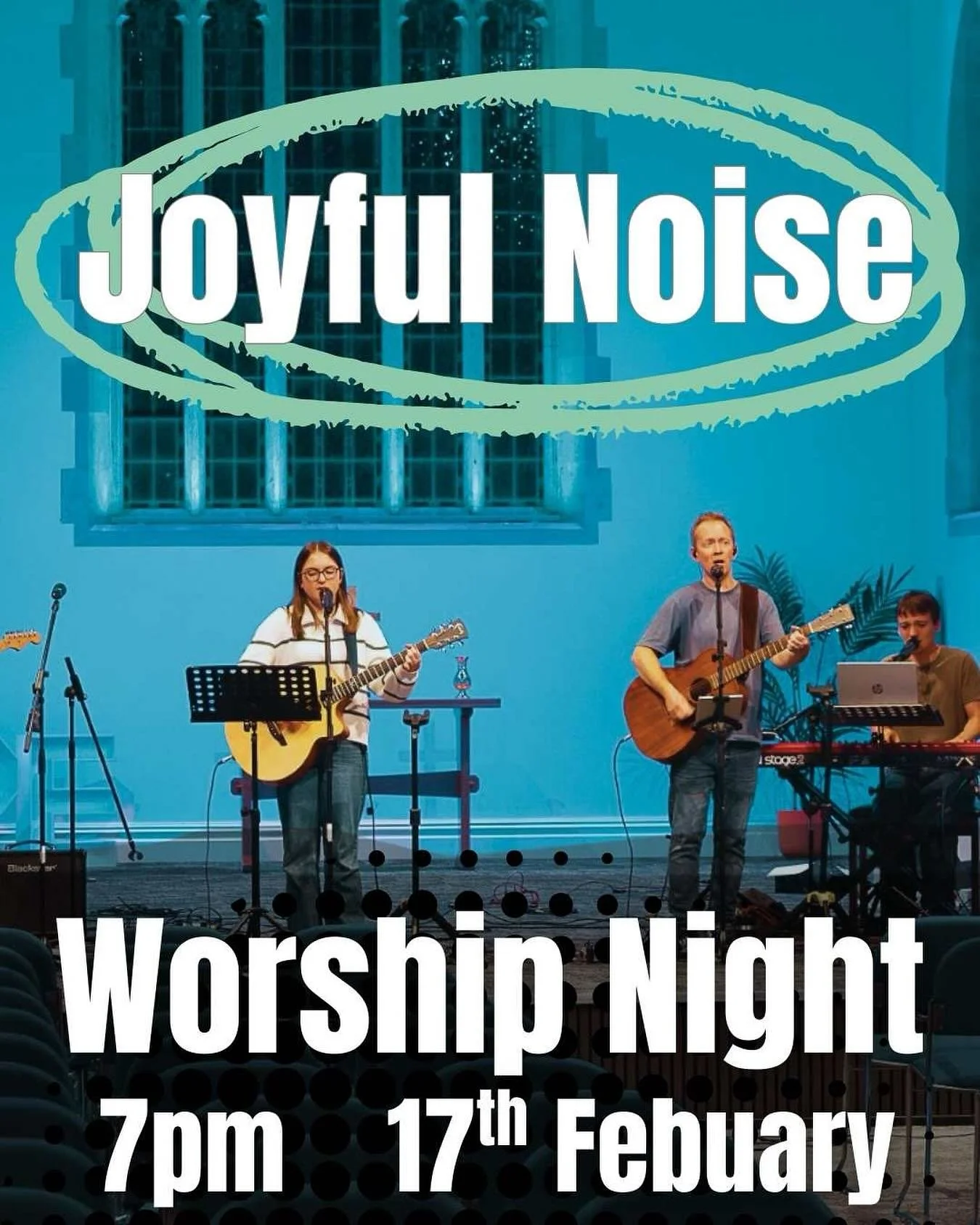 We're having an evening set aside to worship! We would love for you to be part of it! This is open to anyone to come along to (you don't have to have been part of the Joyful Noise worship course). Come along expectant! 🙌