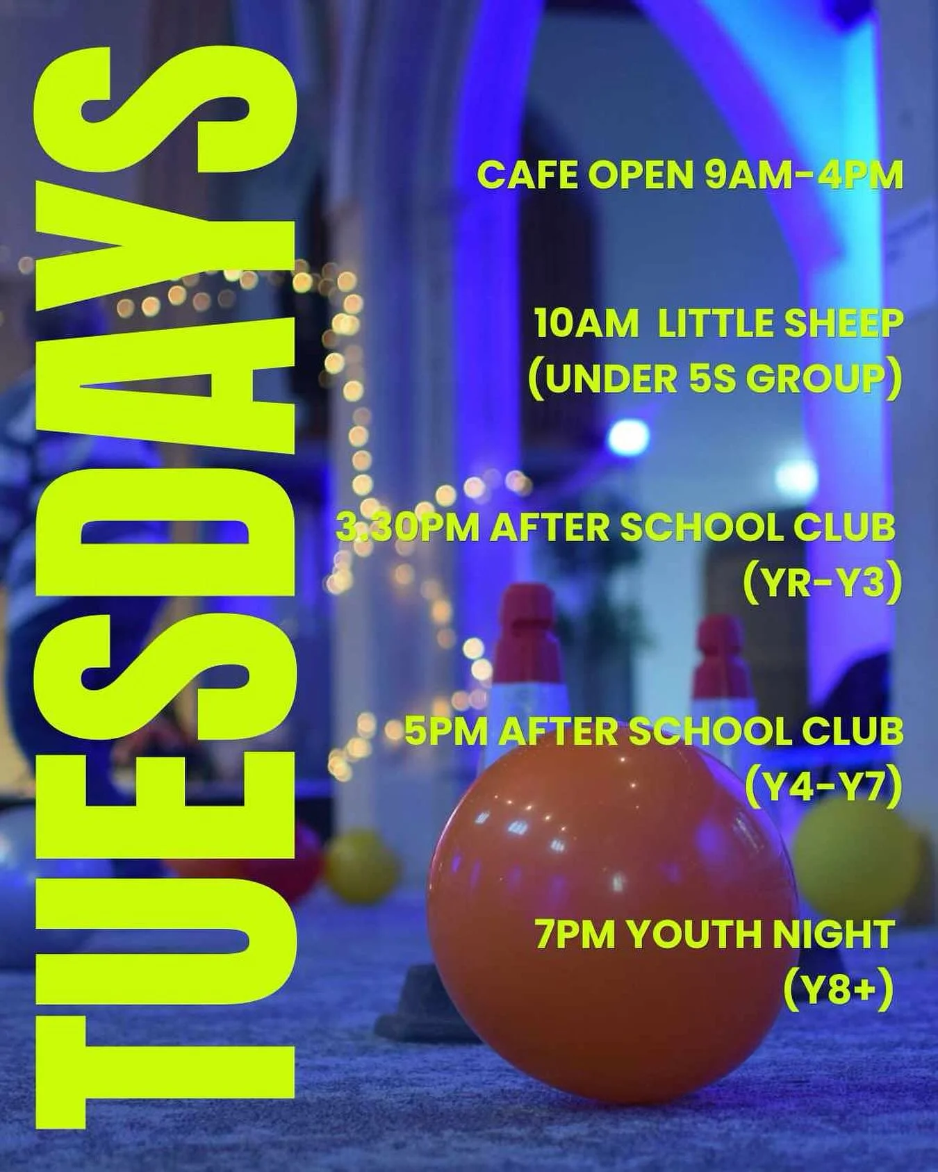 We love Tuesdays! We've got a pre-school/toddler group, two after school clubs and an evening youth night (nacho night, tonight!). Plus the Beacon Cafe is open until 4pm on Tuesdays - the perfect day to come and enjoy an after school treat! ☕️ 🍰 
Co