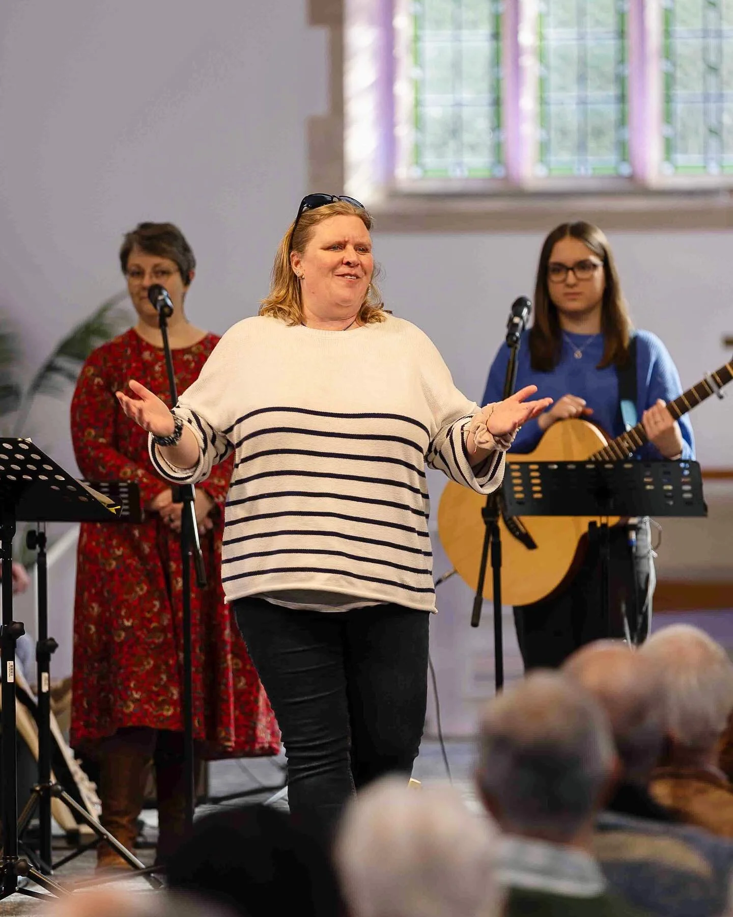 We're looking forward to welcoming you tomorrow morning! 
For the early birds, we have a short, contemplative service at 8.30am and then at 10am we have our big family gathering, with worship, a talk and groups for children and youth. Refreshments ar