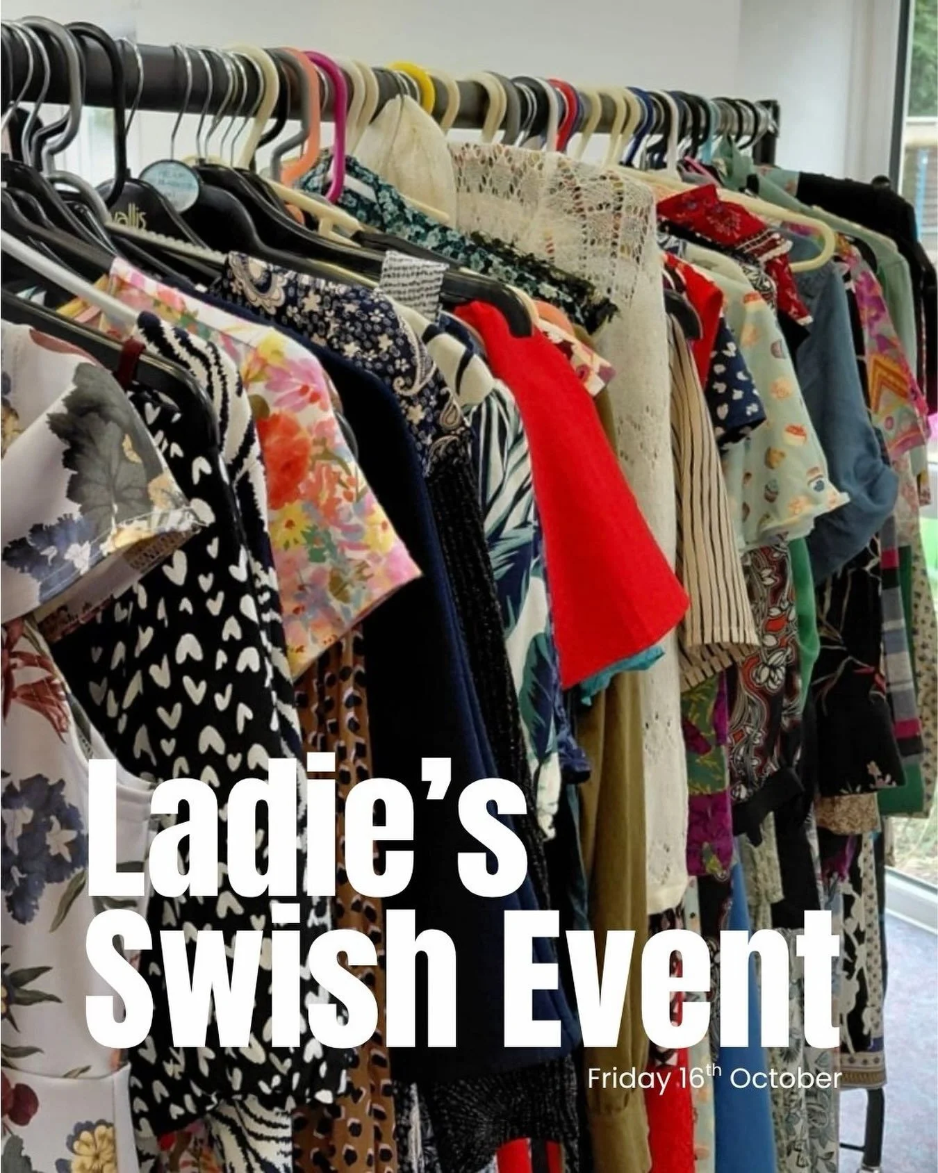 Our next Swish clothing swap event is on Friday 16th October. Tickets are &pound;5 and include a glass of bubbly and a slice of cake and can be booked here: https://stmarysferndown.churchsuite.com/events/hzmujqhx