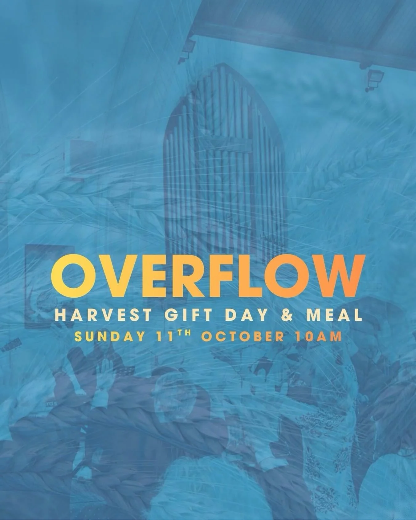 We're really looking forward to gathering together as ONE church family for ONE service THIS SUNDAY! All Saints Hampreston and St Mary's Ferndown will be meeting for OVERFLOW, our harvest gift day service followed by a meal together. Come from 9.15am