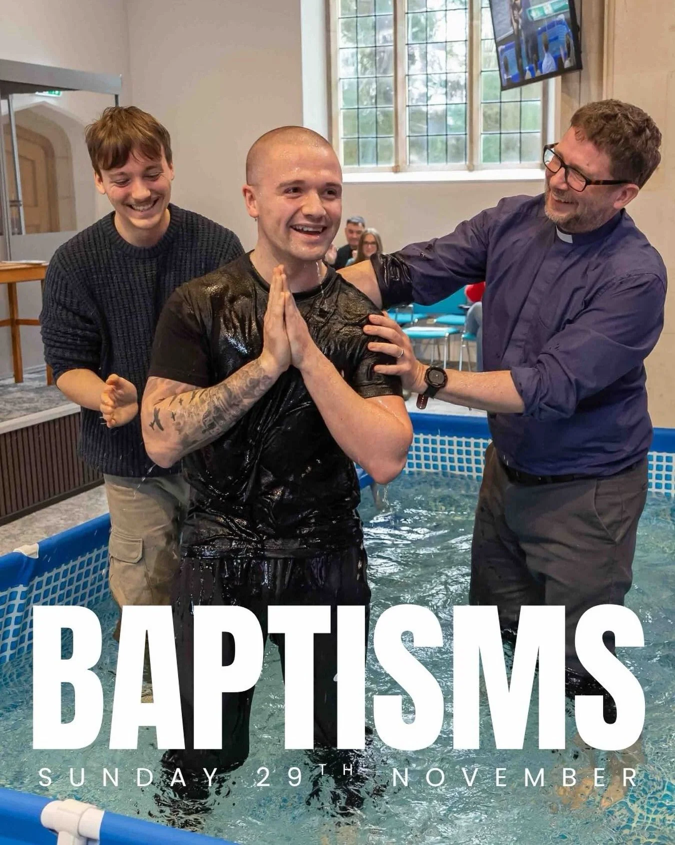 Our next baptisms are taking place on Sunday 29th November. If you think baptism might be the next step for you or you would just like to find out more, do speak to one of the team or contact the office - we would love to hear from you!
