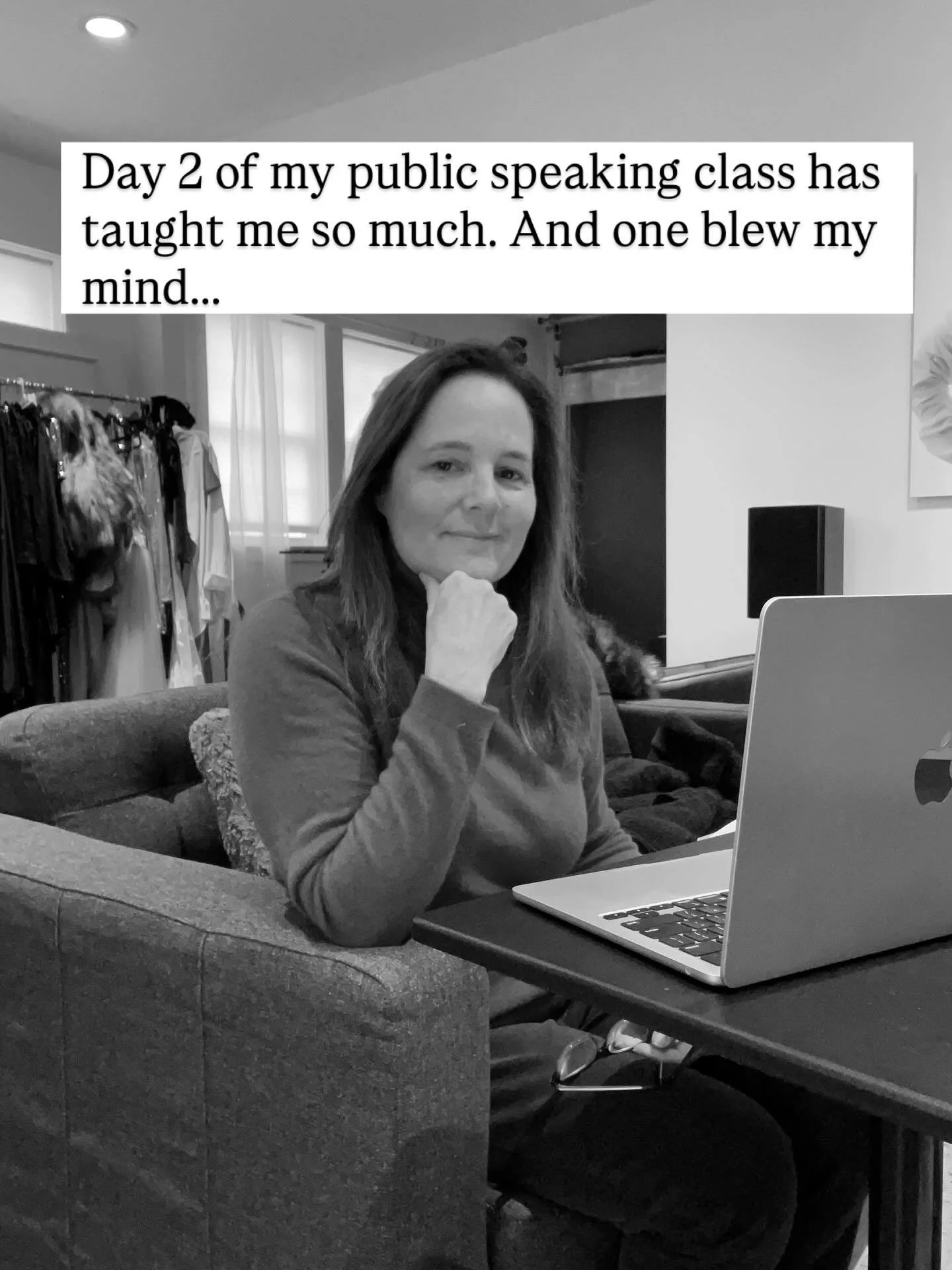 My three big take aways from my two day public speaking class. 

Thank you @mary.cheyne for the beginning of an incredible journey of Kelley 3.0