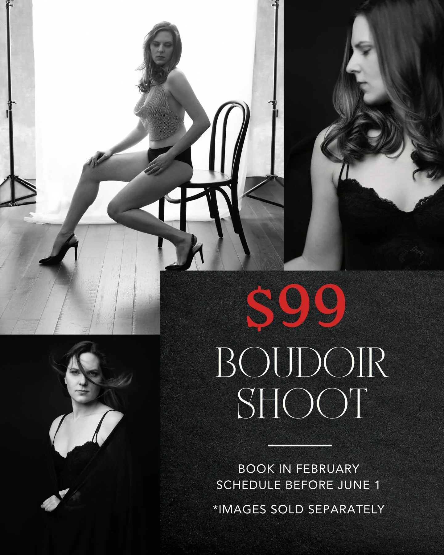 I know you&rsquo;ve been thinking about doing a Boudoir shoot for yourself for a while... 

Your sign is HERE:

Only for the month of February, our Boudoir session fee is only $99. *Images are purchased separately. 

Book in Feb, schedule your shoot 