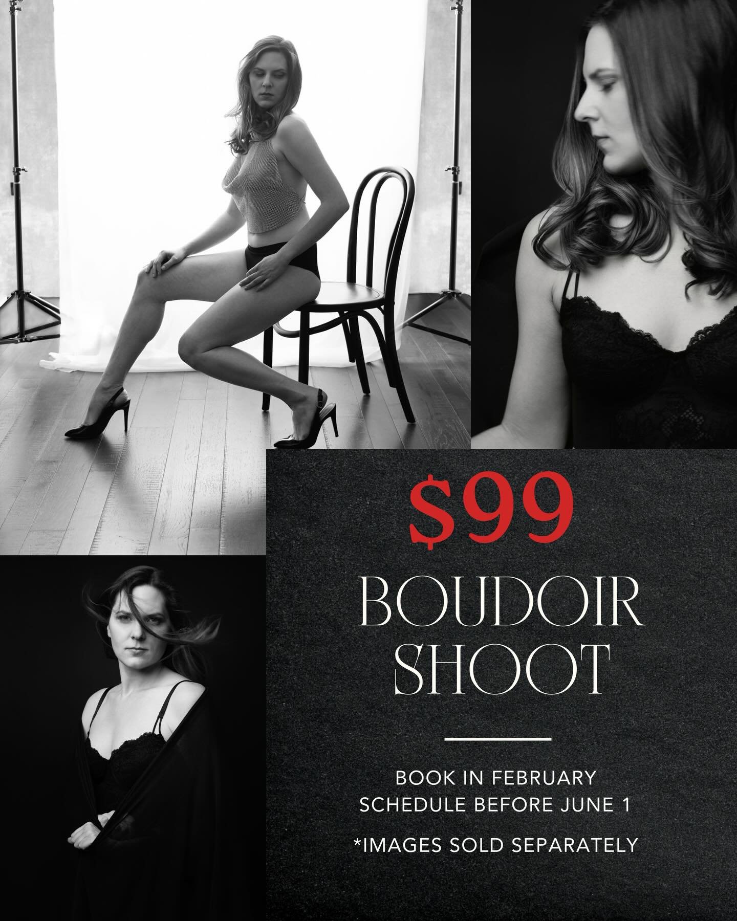 I know you&rsquo;ve been thinking about doing a Boudoir shoot for yourself for a while... 

Your sign is HERE:

Only for the month of February, our Boudoir session fee is only $99. *Images are purchased separately. 

Book in Feb, schedule your shoot 