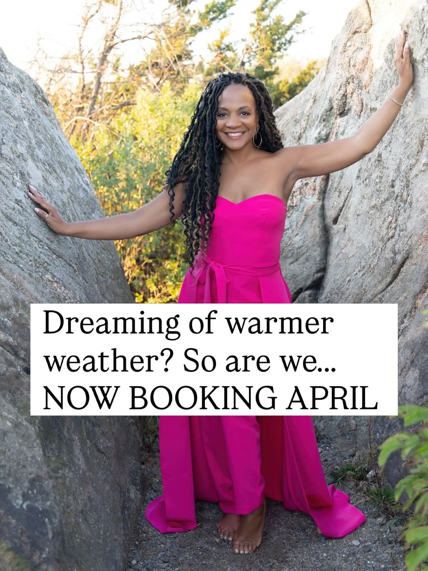 Dreaming of warmer weather? So are we!

Now booking April sessions.
