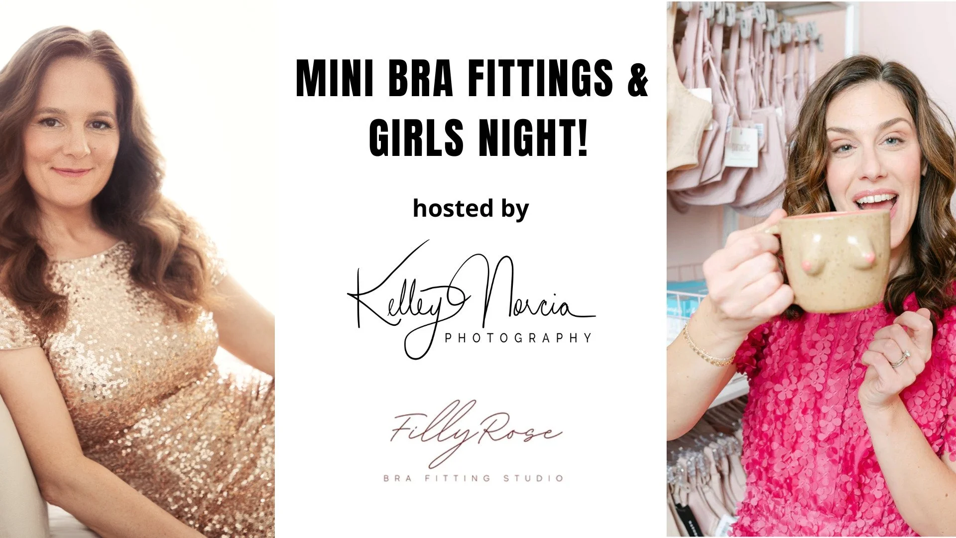 Spring into comfort and confidence at the Spring Fling Mini Bra Fittings and Girls Night with Kelley Norcia Photography &amp; Filly Rose Bra Fitting! Only 10 spots available for this fun, warm-weather welcome event on Tuesday, April 21st at 6:30 PM&m
