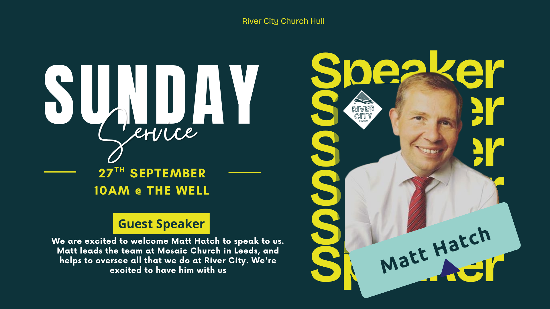 GUEST SPEAKER: MATT HATCH