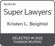 Super Lawyers endorsement badge for Kristen Beightol 2022