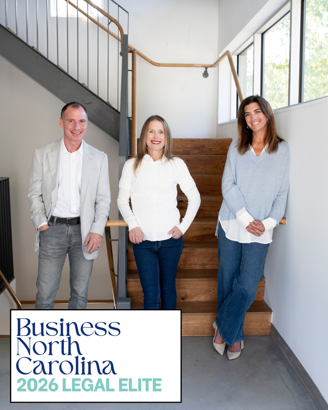 Cate Edwards, Kristen Beightol and Nick Sanservino Selected for Business North Carolina 2026 Legal Elite List