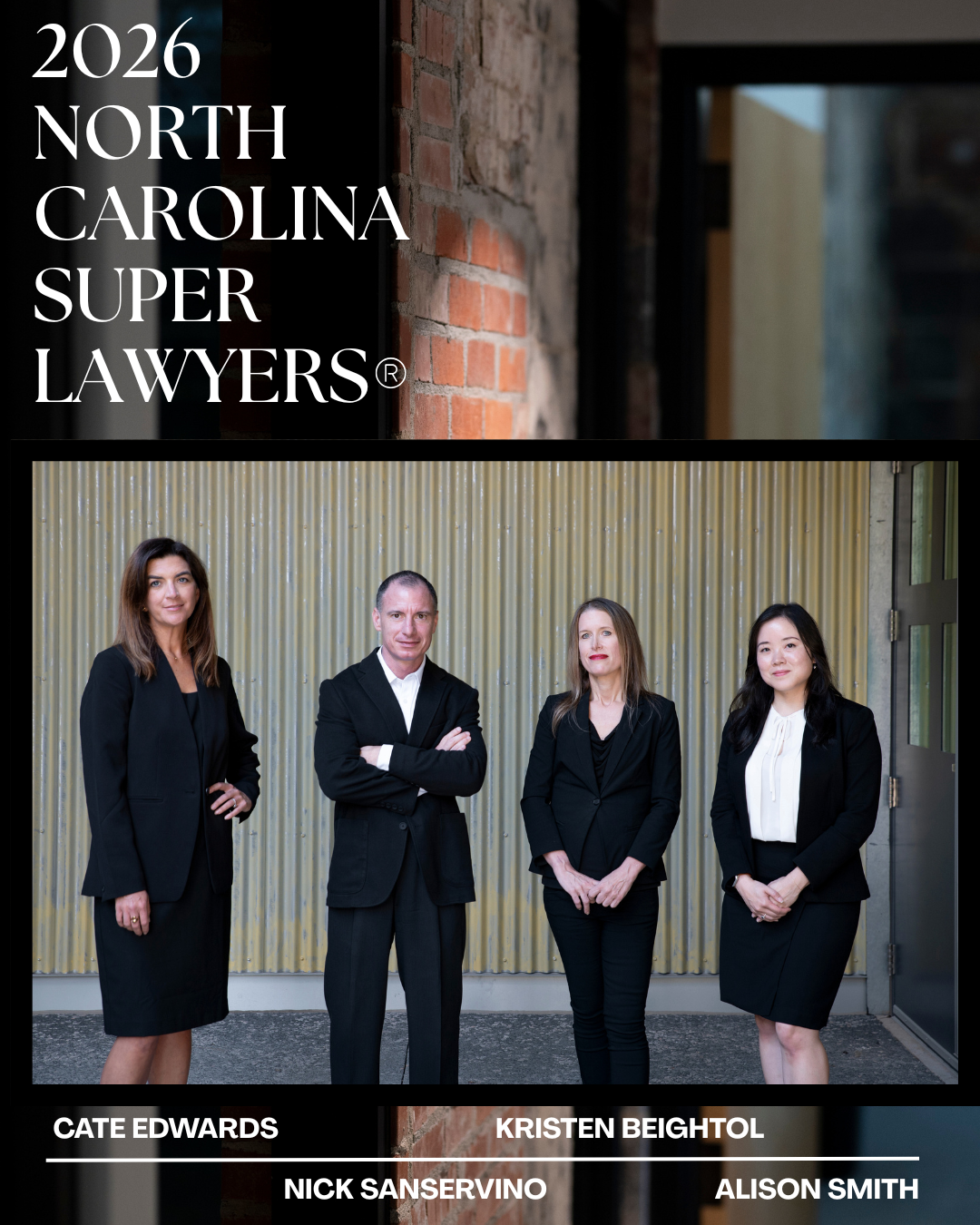 Four Edwards Beightol Attorneys Make North Carolina Super Lawyers Lists