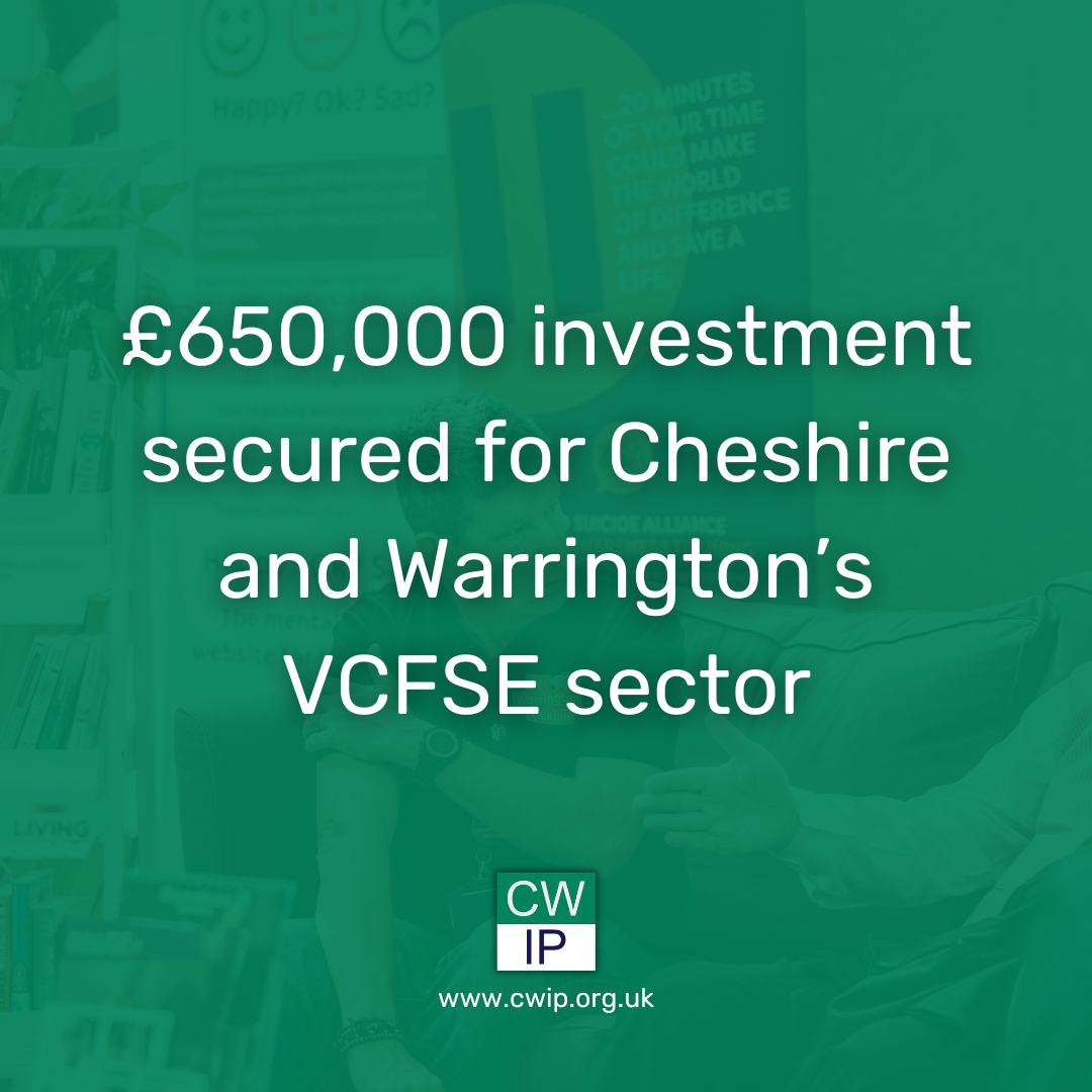 £650,000 investment secured to strengthen communities across Cheshire and Warrington