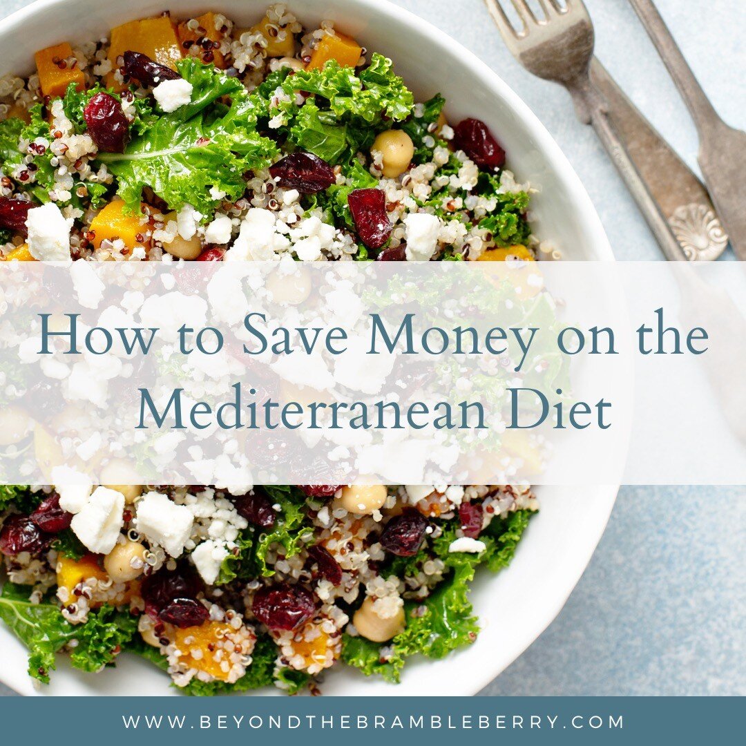 Your typical day eating the Mediterranean diet should include lots of fruits, vegetables, nuts and seeds, and high-quality protein. However, you may be worrying about how this is going to affect your grocery bill. My favorite ways to save money on th
