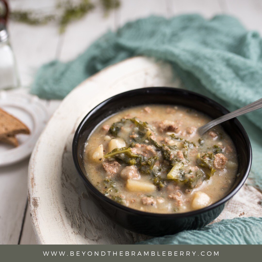 This sausage and kale soup is gluten- and dairy-free but is certainly not lacking in flavor! It also requires just one pot to prepare the dish, making clean-up a breeze! Give it a try and be sure to let me know what you think!

Ingredients:
&bull;	2 