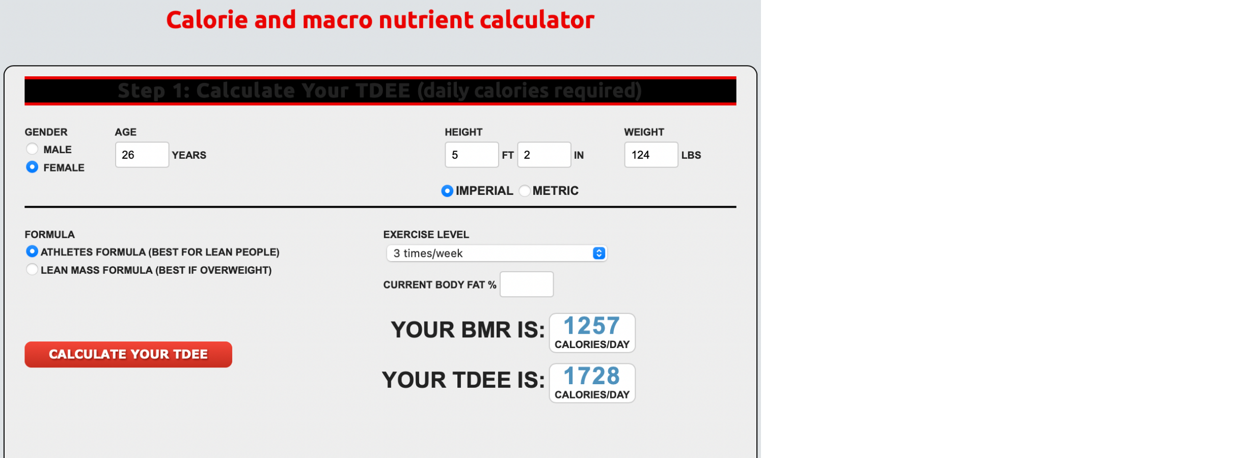 Macros Calculator: Weight loss calculator to lose weight quickly