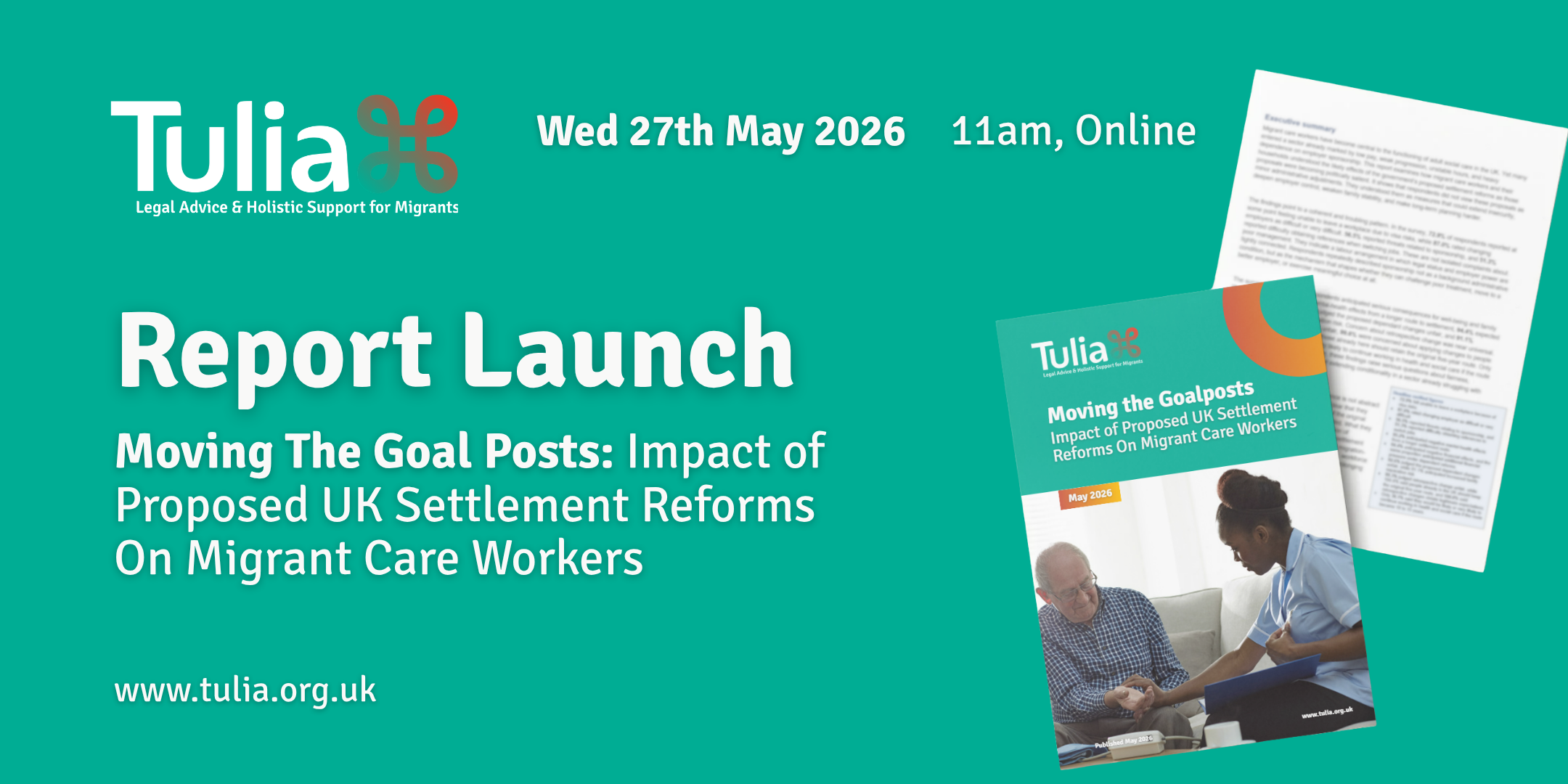 Tulia Group Launches Moving the Goalposts Report, Exposing the Human Cost of UK Settlement Reforms for Migrant Care Workers