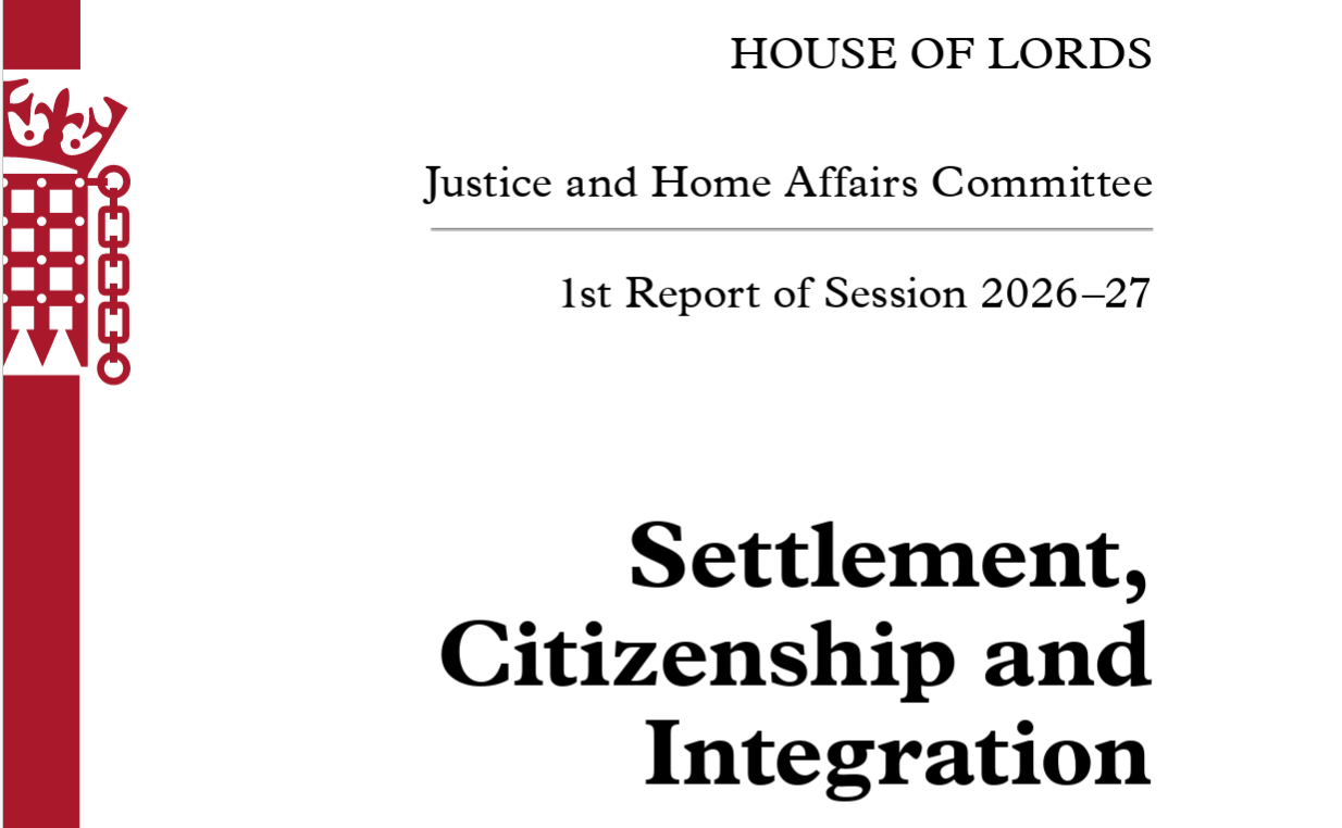 Summary: Settlement, Citizenship and Integration, House of Lords Justice and Home Affairs Committee 