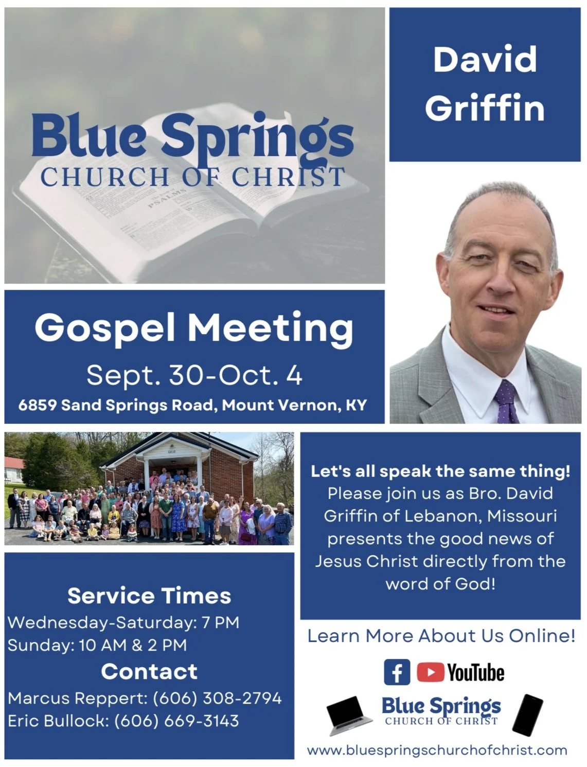 Fall Gospel Meeting - David Griffin
