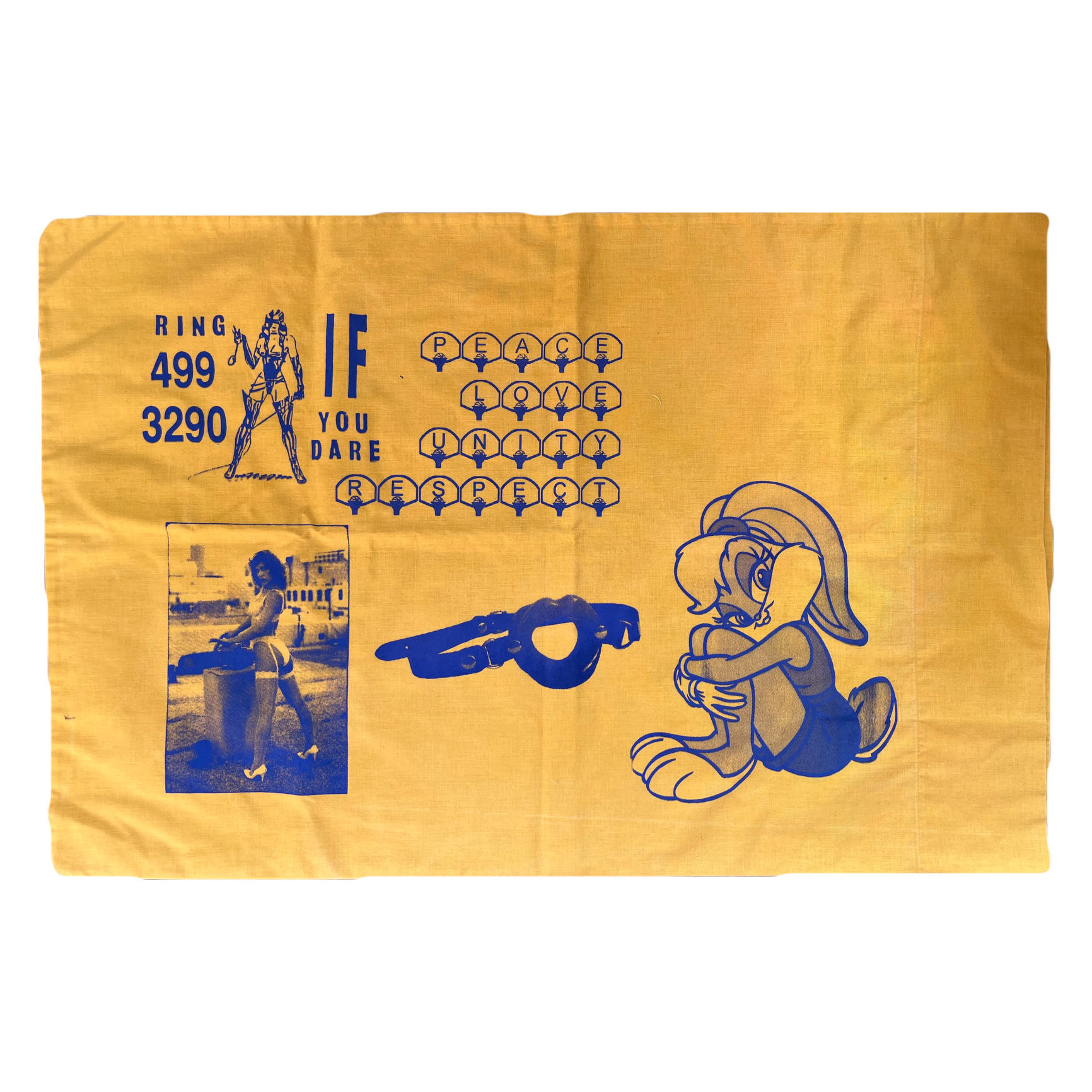 ugly yellow pillow case