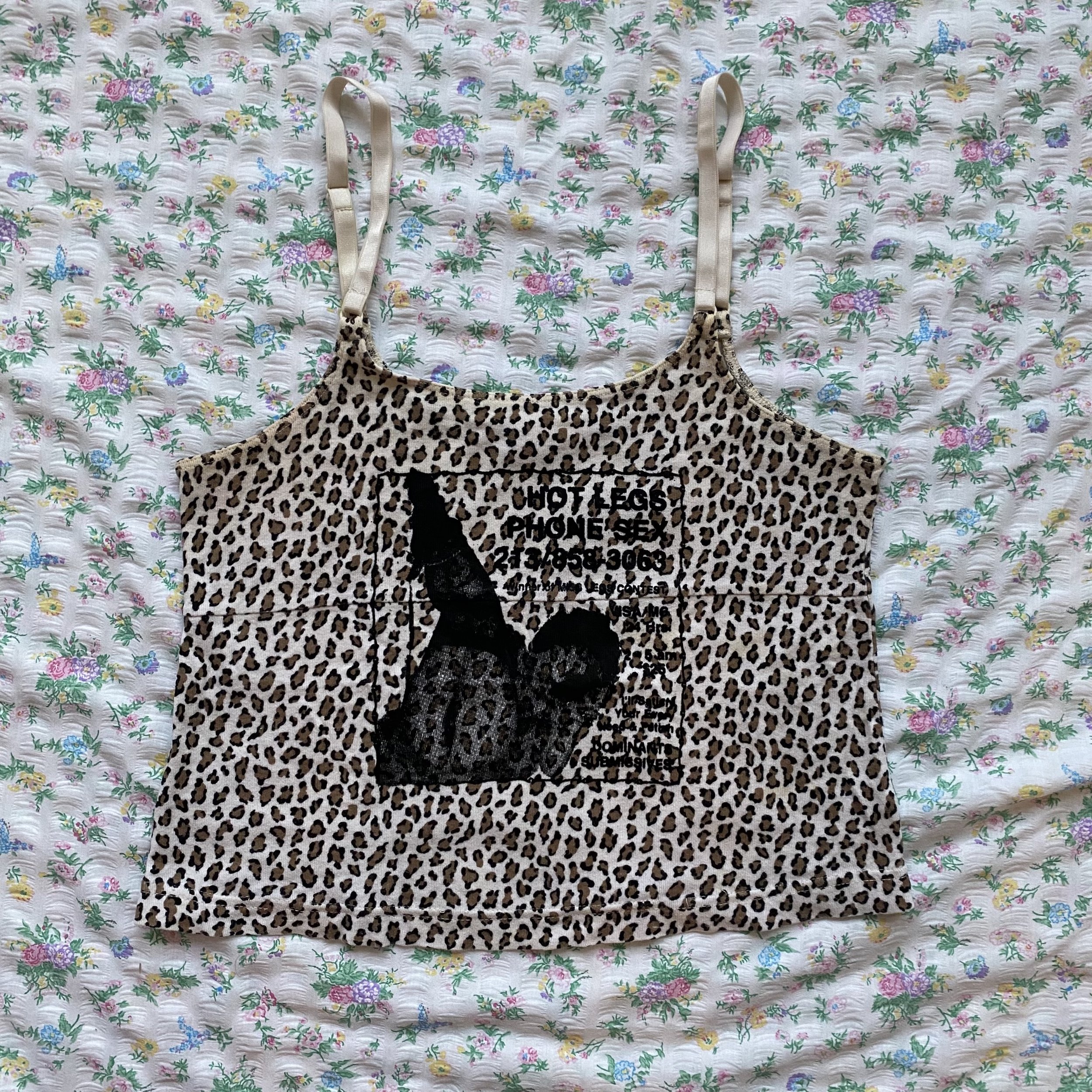 S hot legs cheetah print tank