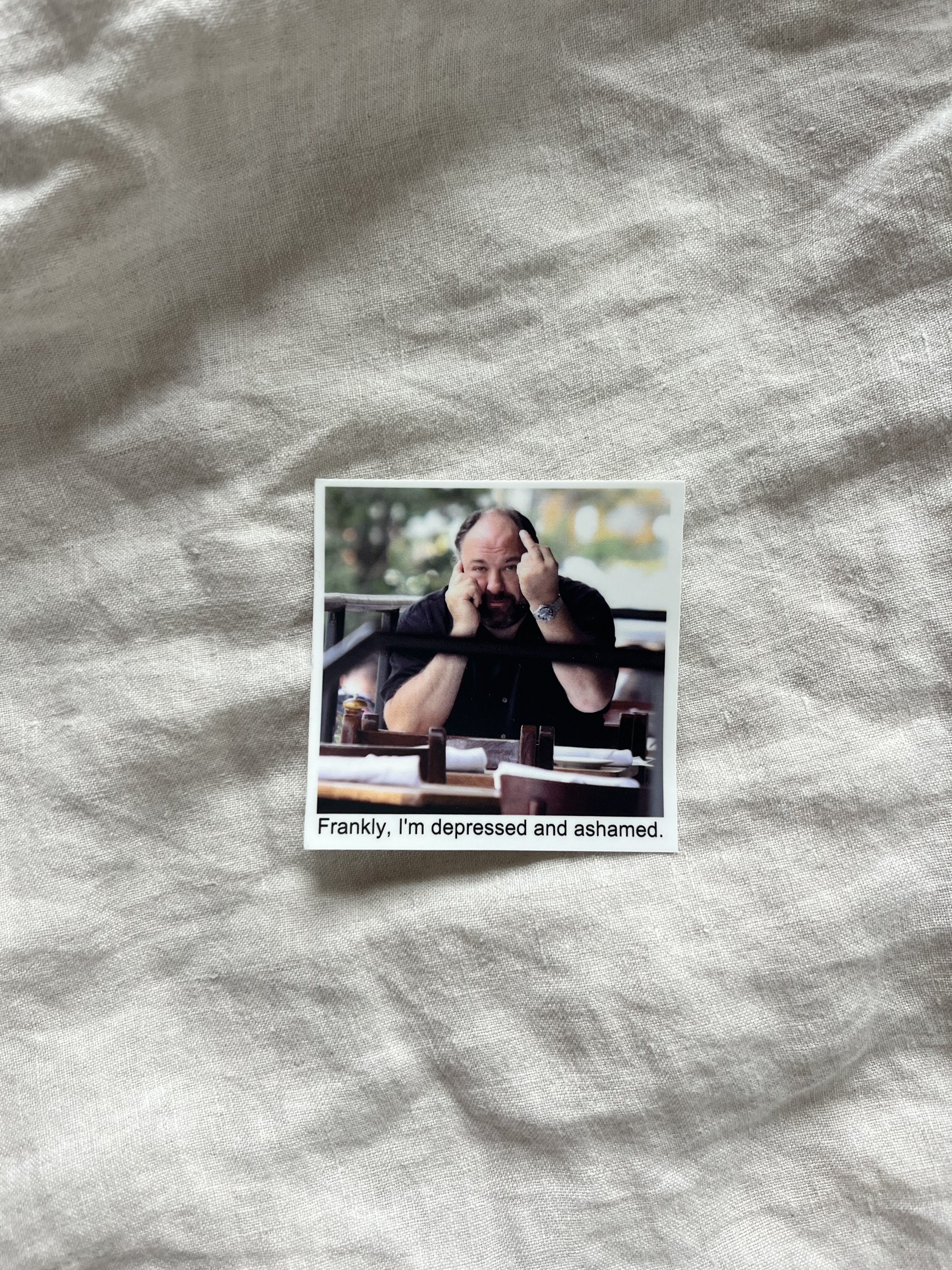 Bunny Eno collab Tony soprano sticker