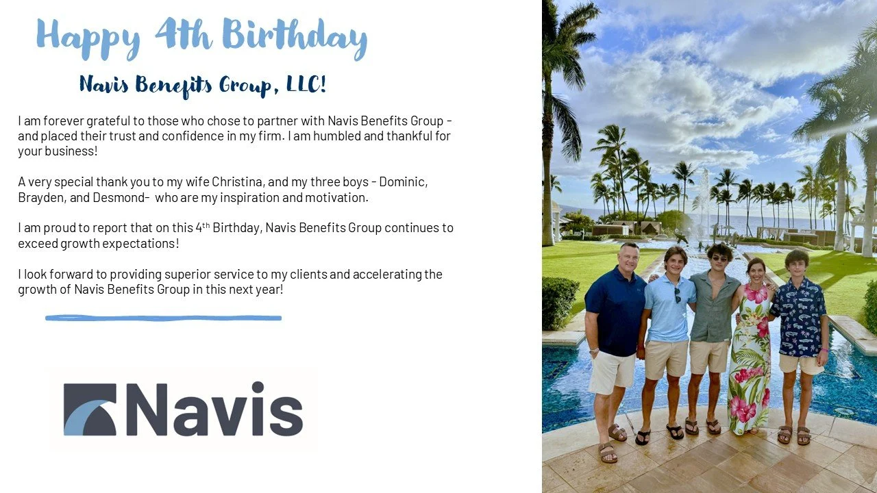 Happy 4th Birthday, Navis Benefits Group!