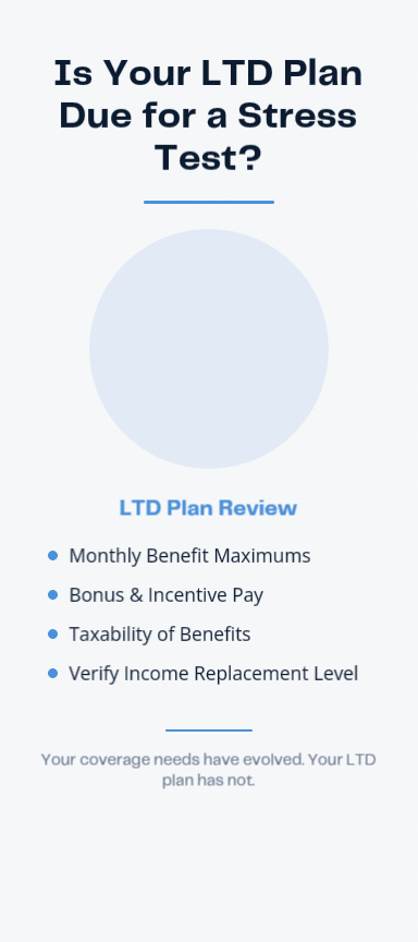 When was the last time a stress test was performed on your group LTD Plan?