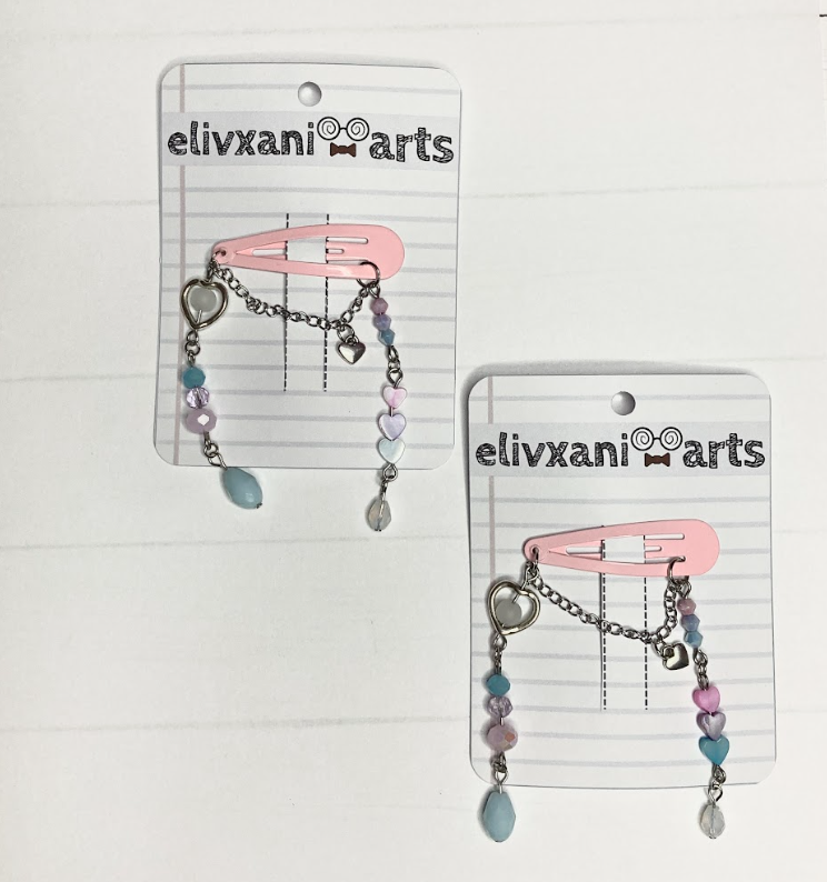 Cotton Candy Hairclips