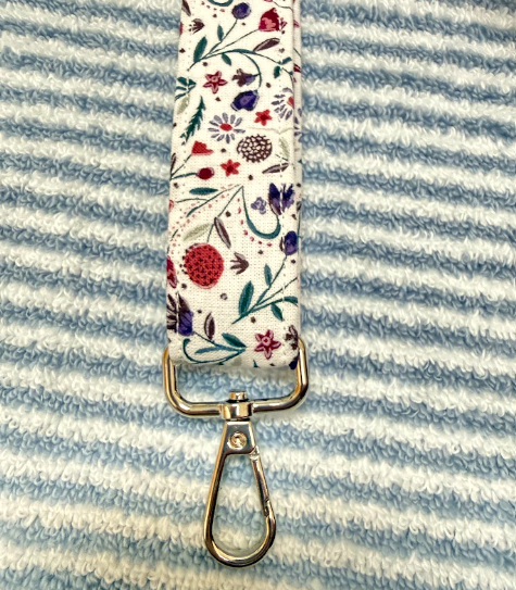 Purple Fields of Flowers Wristlet
