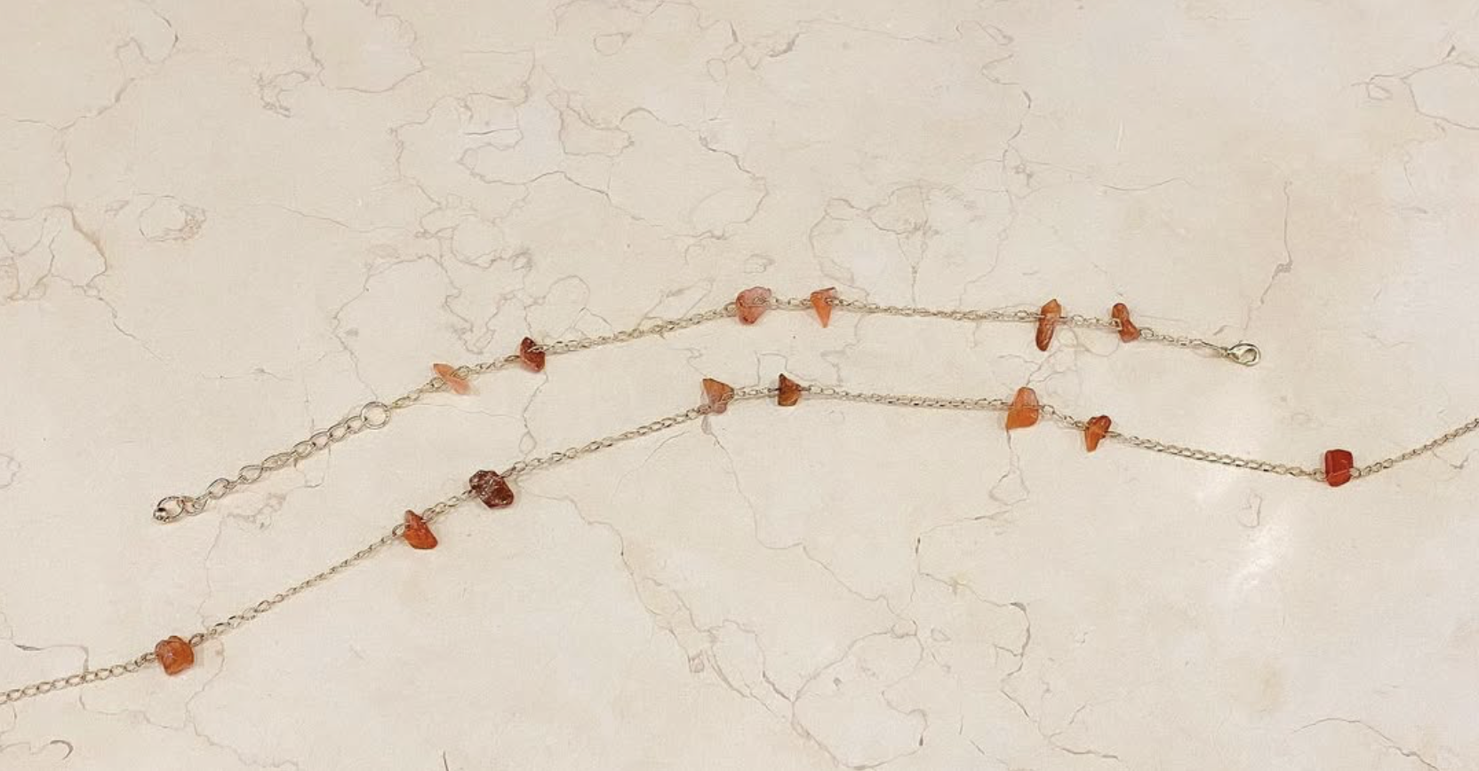 Gemstone Choker Necklace, Carnelian