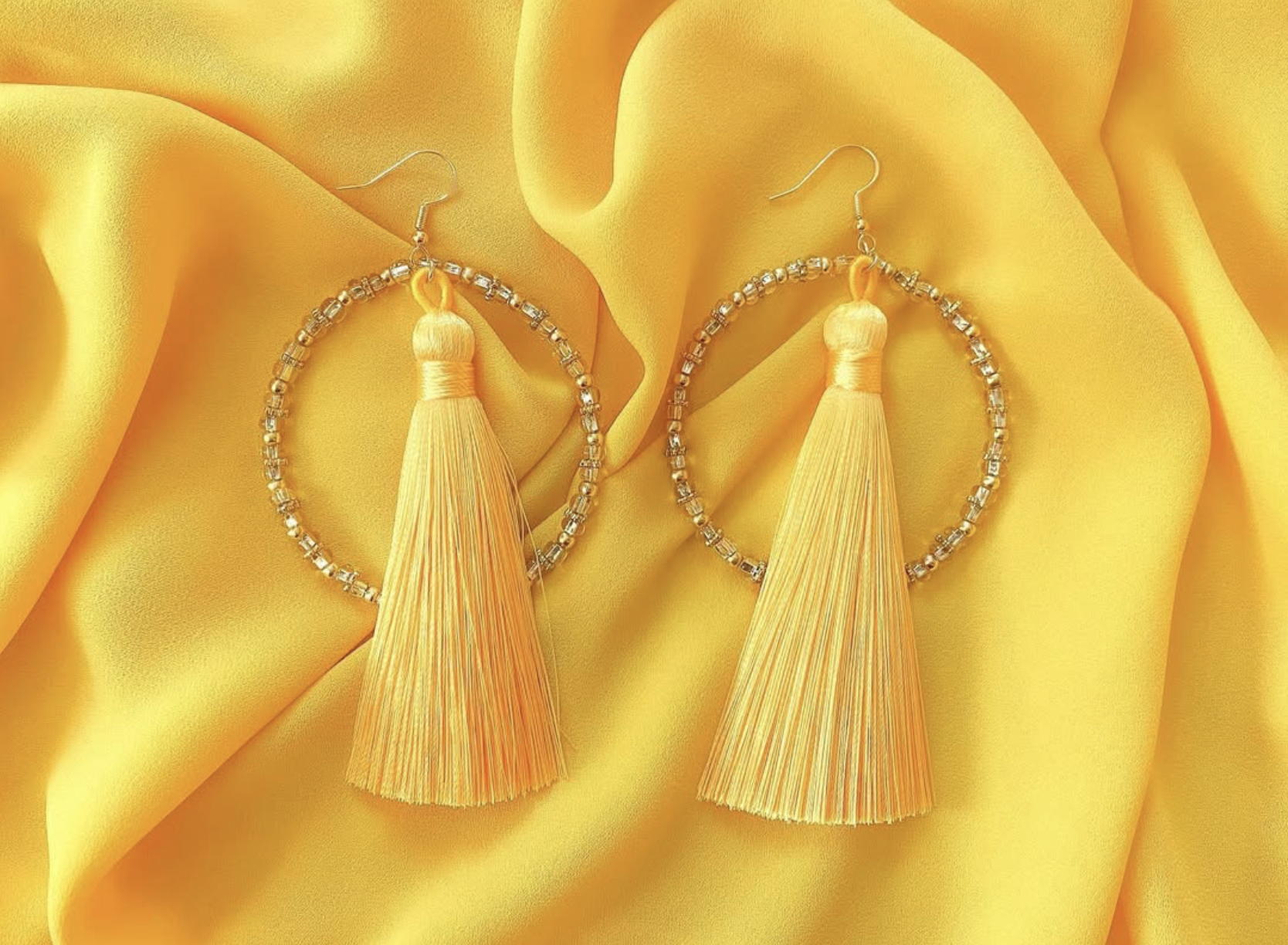 The Eternity Earrings, Mango Yellow
