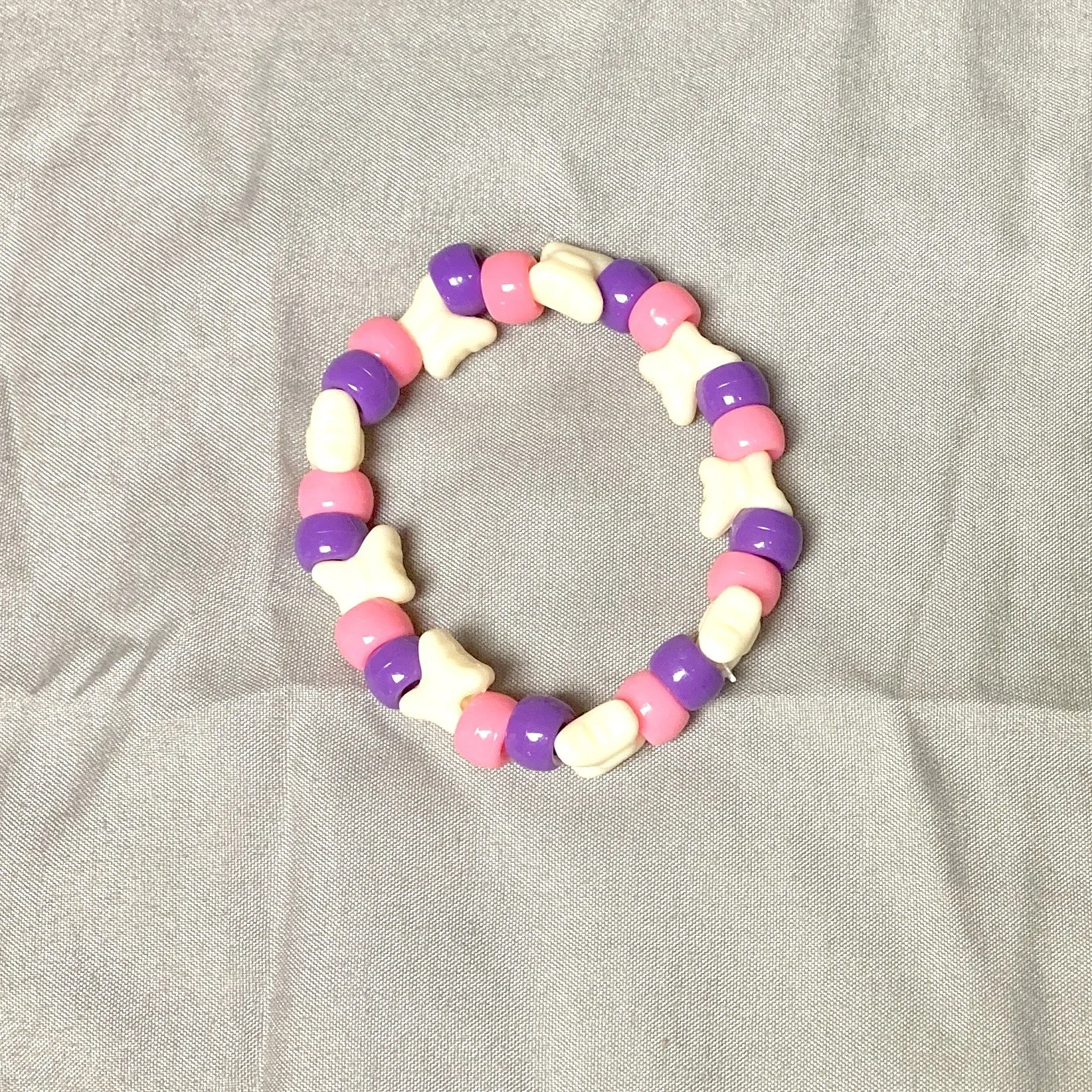 Pink_&_Purple_Butterfly_Pony_Bead_Elastic_Bracelet_2.JPG