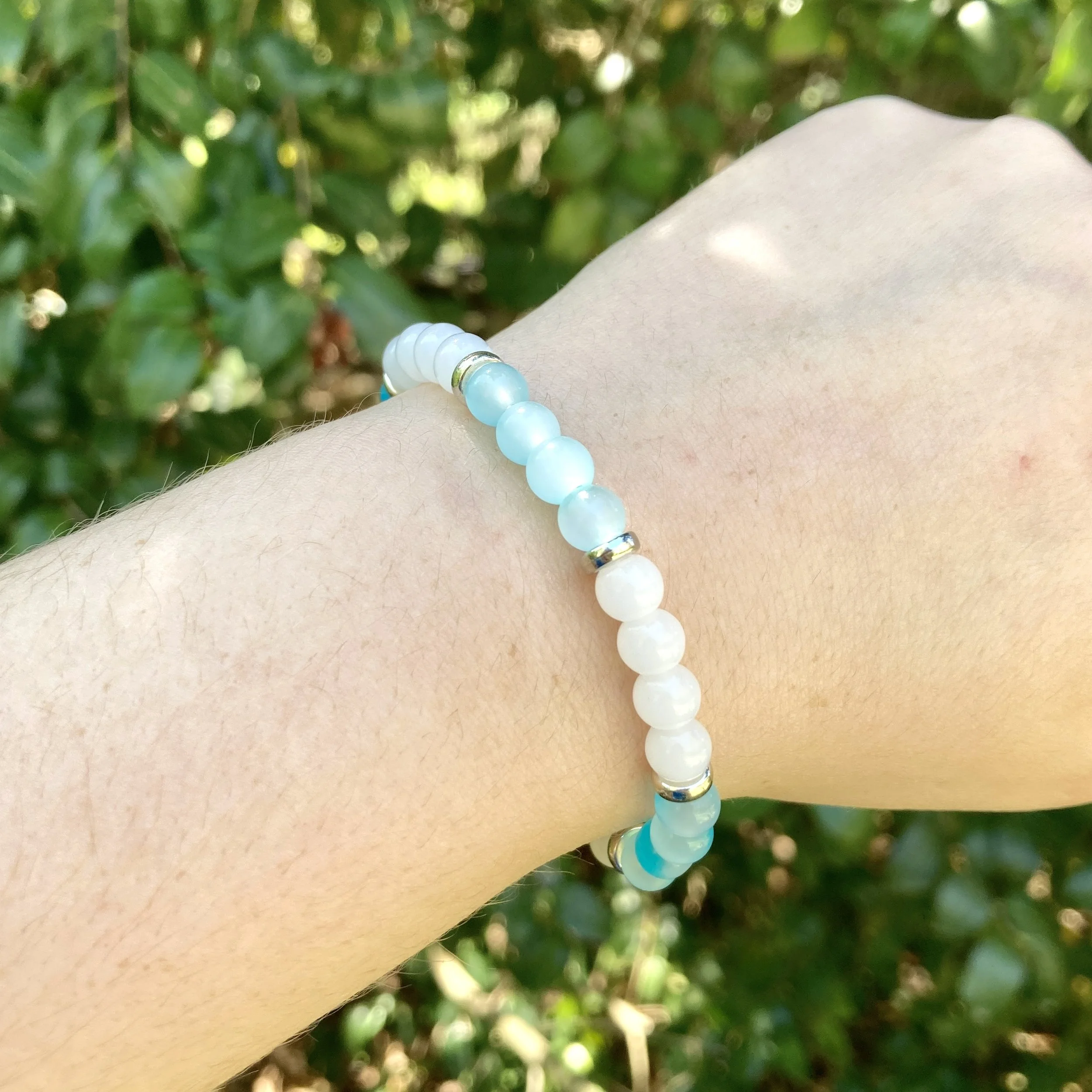 School Pride Glass Elastic Bracelet