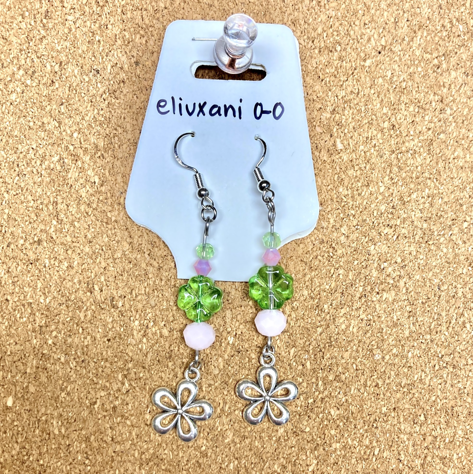 Pink Clover Earrings