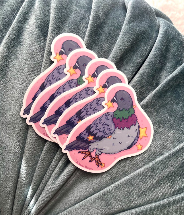 Starry Pigeon Sticker