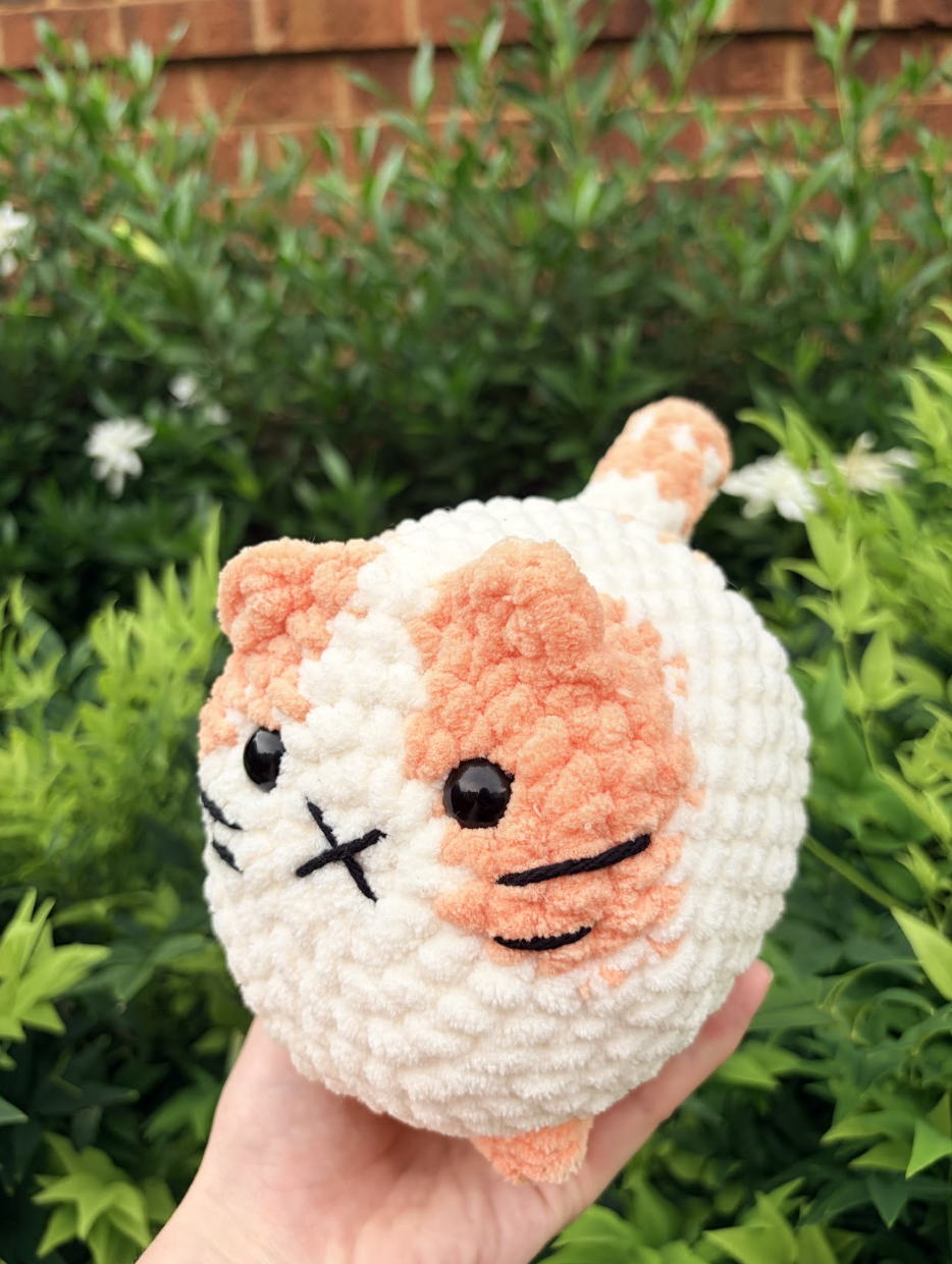 Large Crochet Loaf Cat
